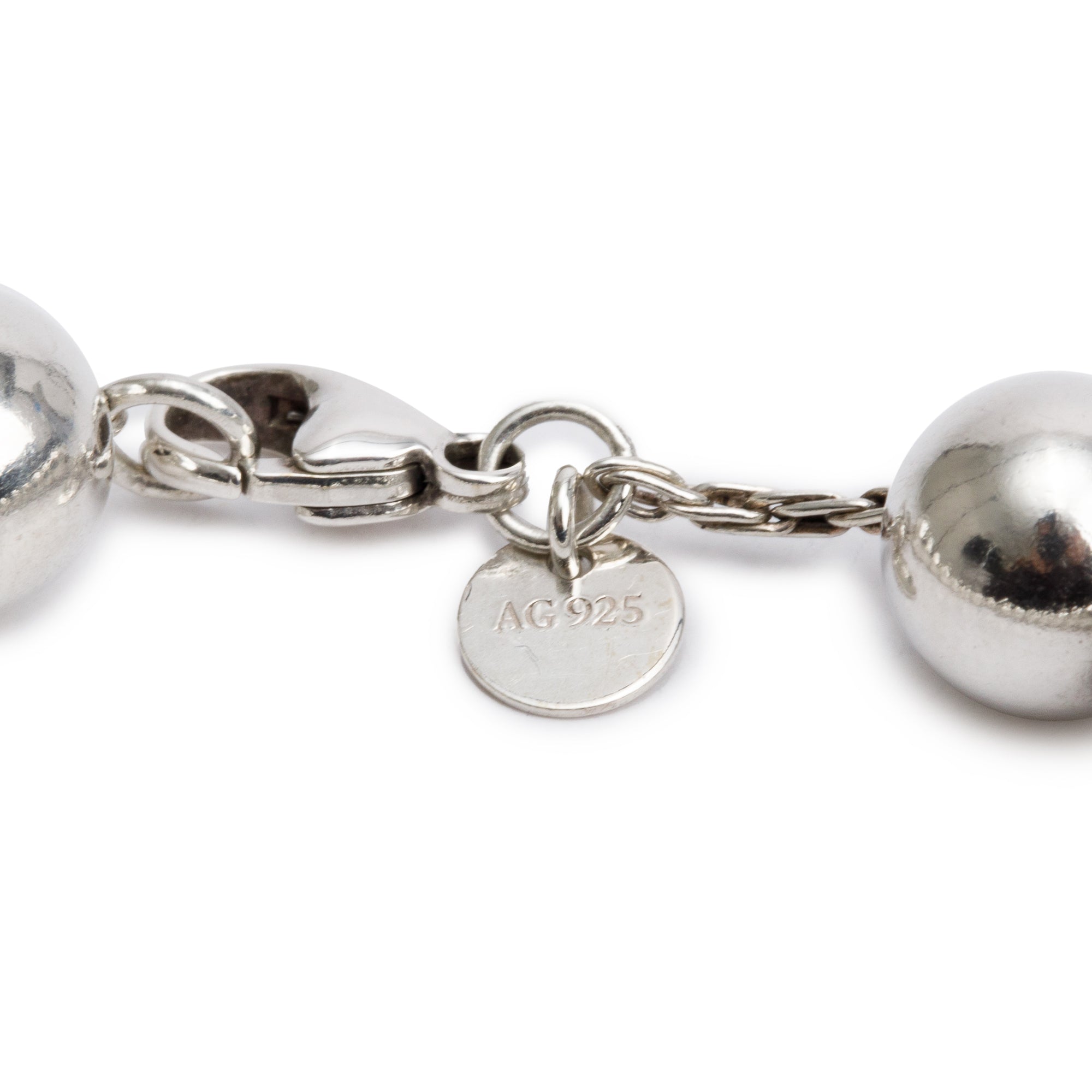 Tiffany & Co. Sterling Silver 10 MM HardWear Ball Bracelet