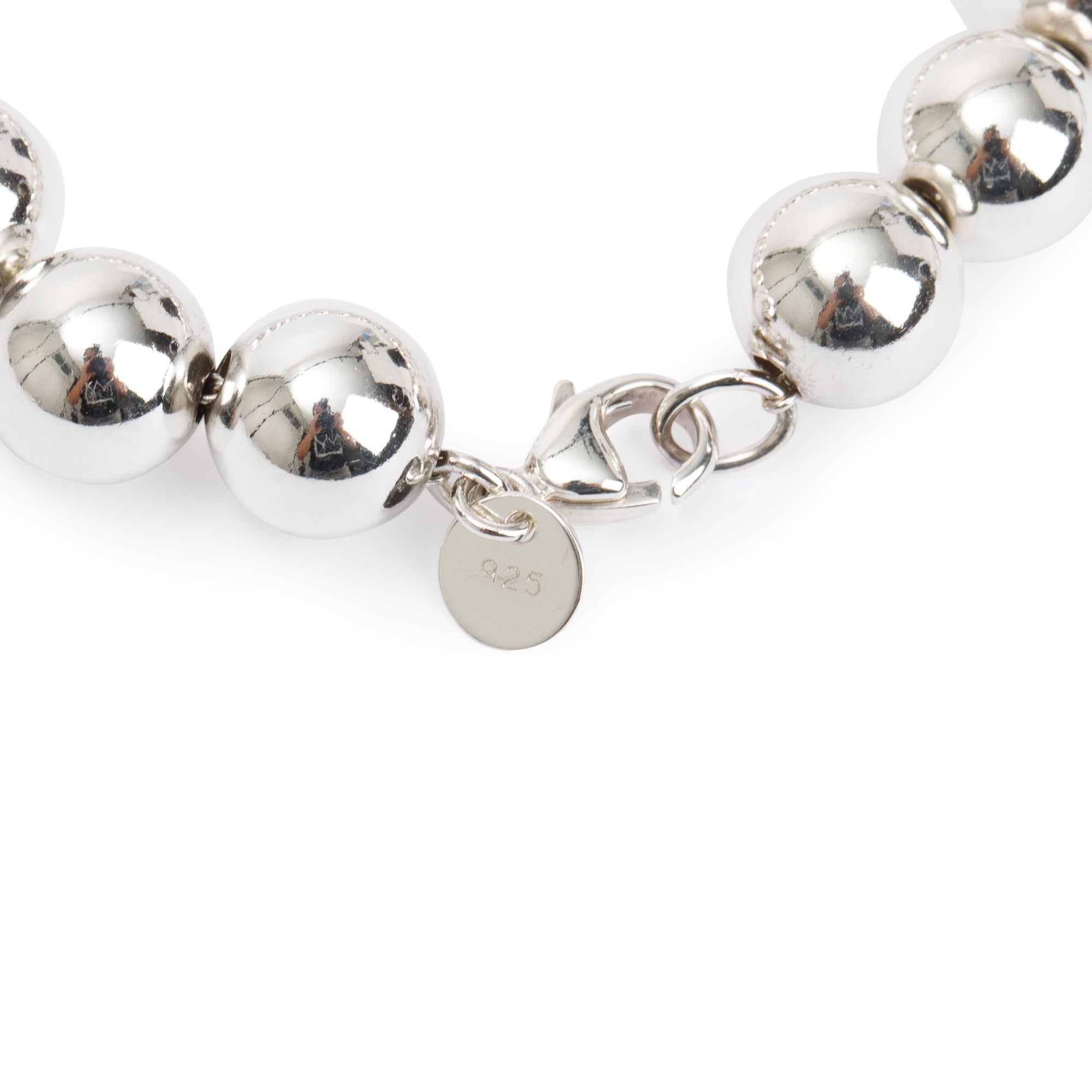 Tiffany & Co. Sterling Silver 10 MM HardWear Ball Bracelet