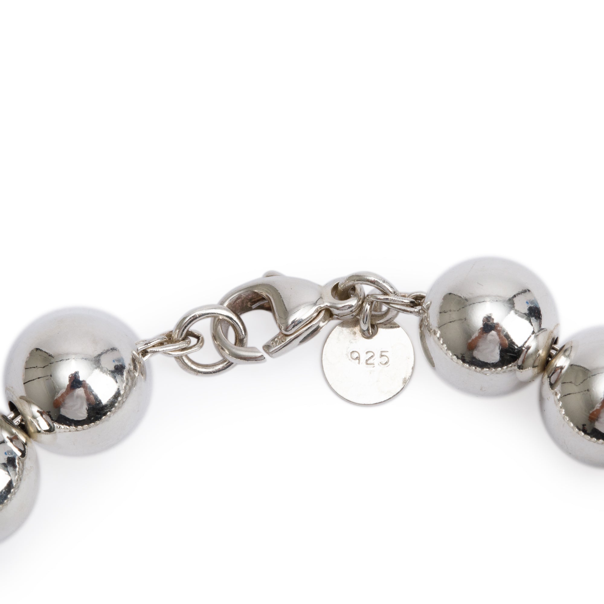 Tiffany & Co. Sterling Silver 10 MM HardWear Ball Bracelet