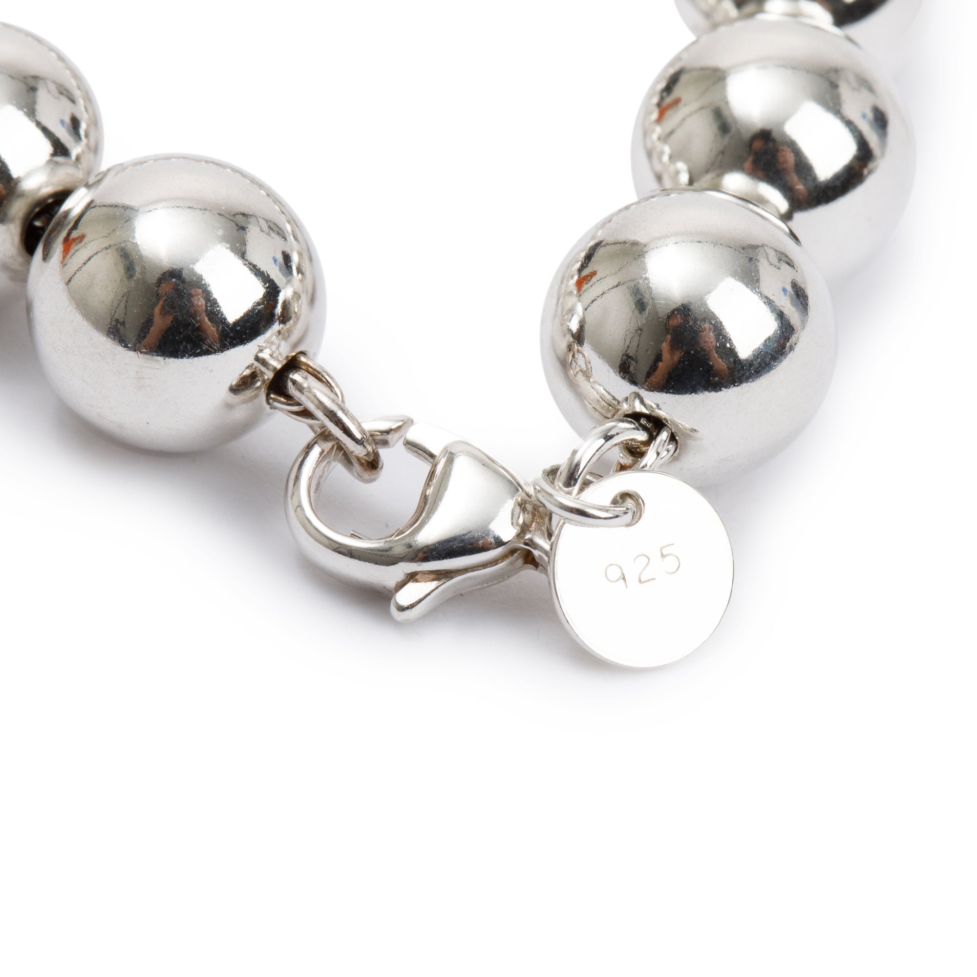 Tiffany & Co. Sterling Silver 10 MM HardWear Ball Bracelet