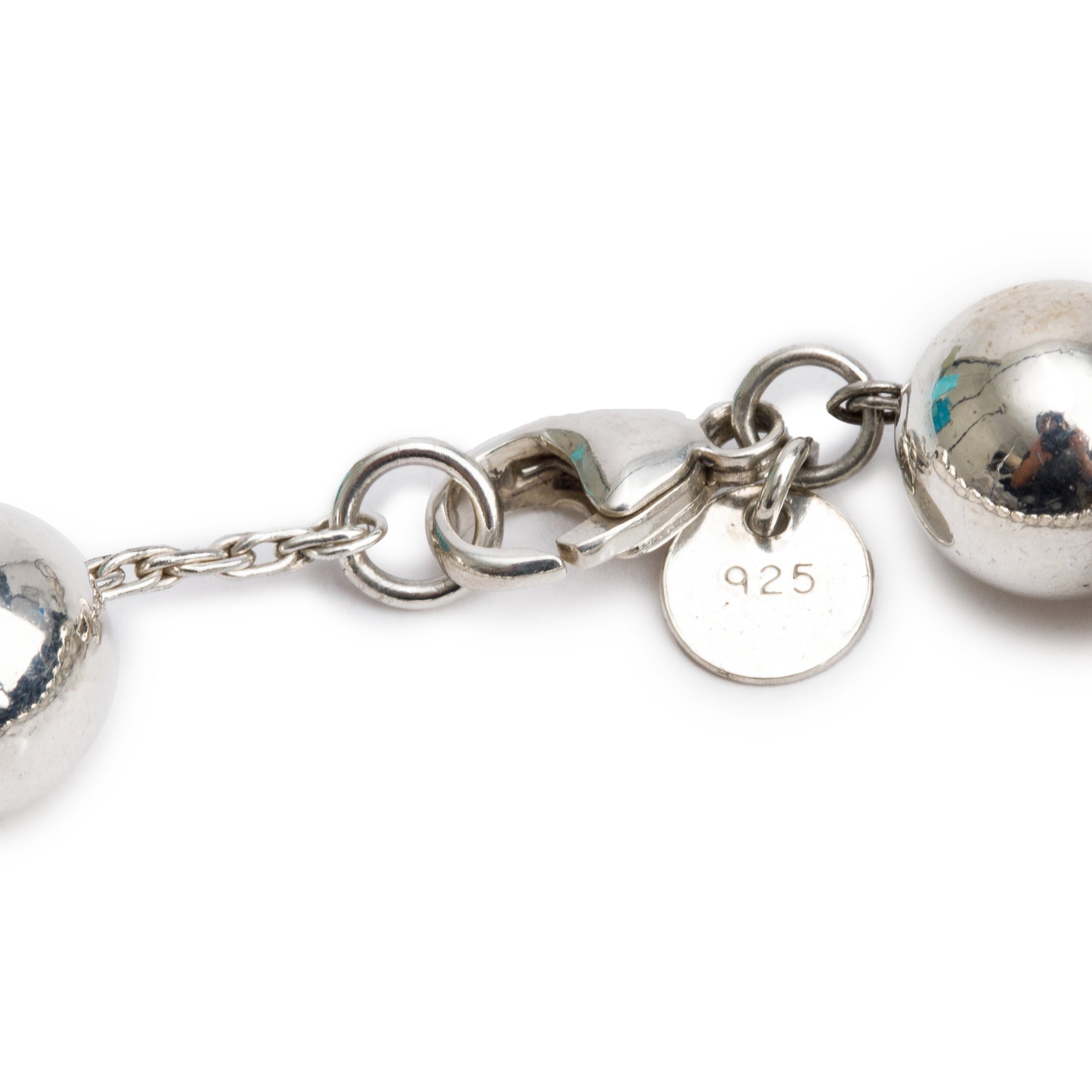 Tiffany & Co. Sterling Silver 10 MM HardWear Ball Bracelet