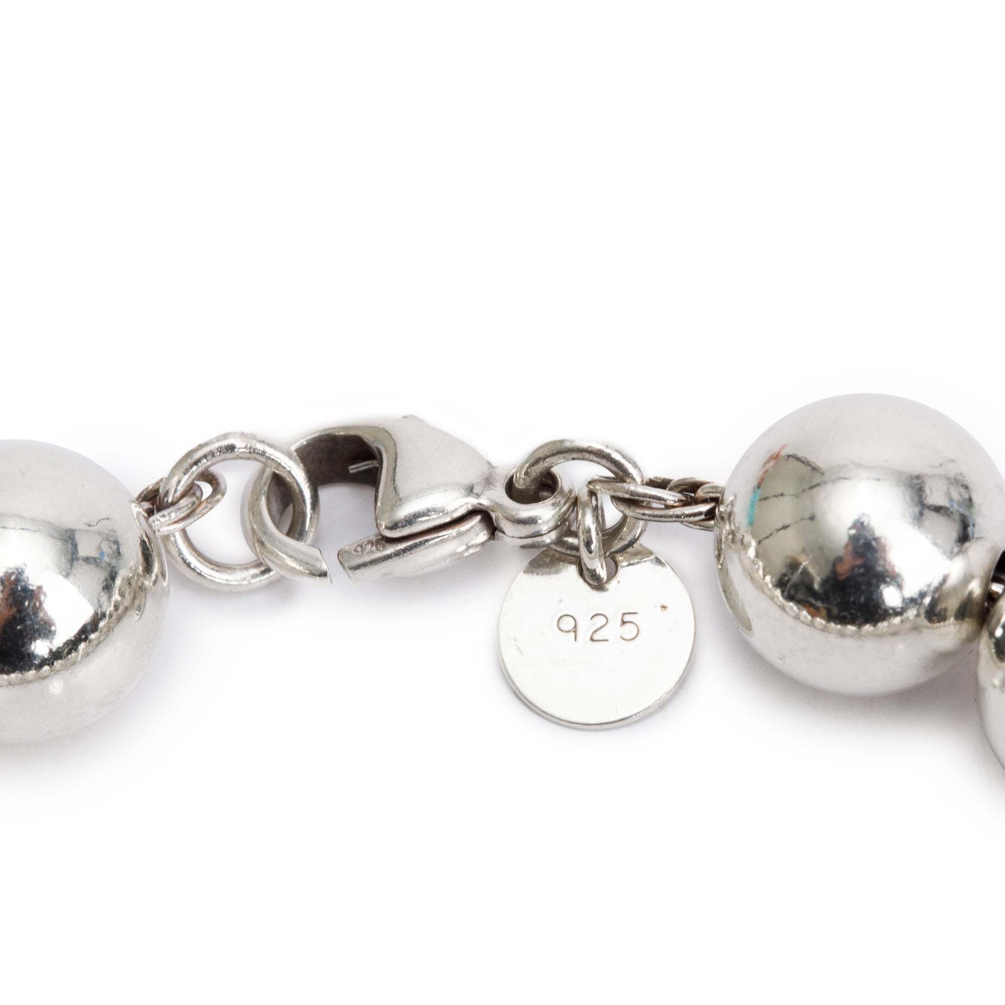 Tiffany & Co. Sterling Silver 10 MM HardWear Ball Bracelet