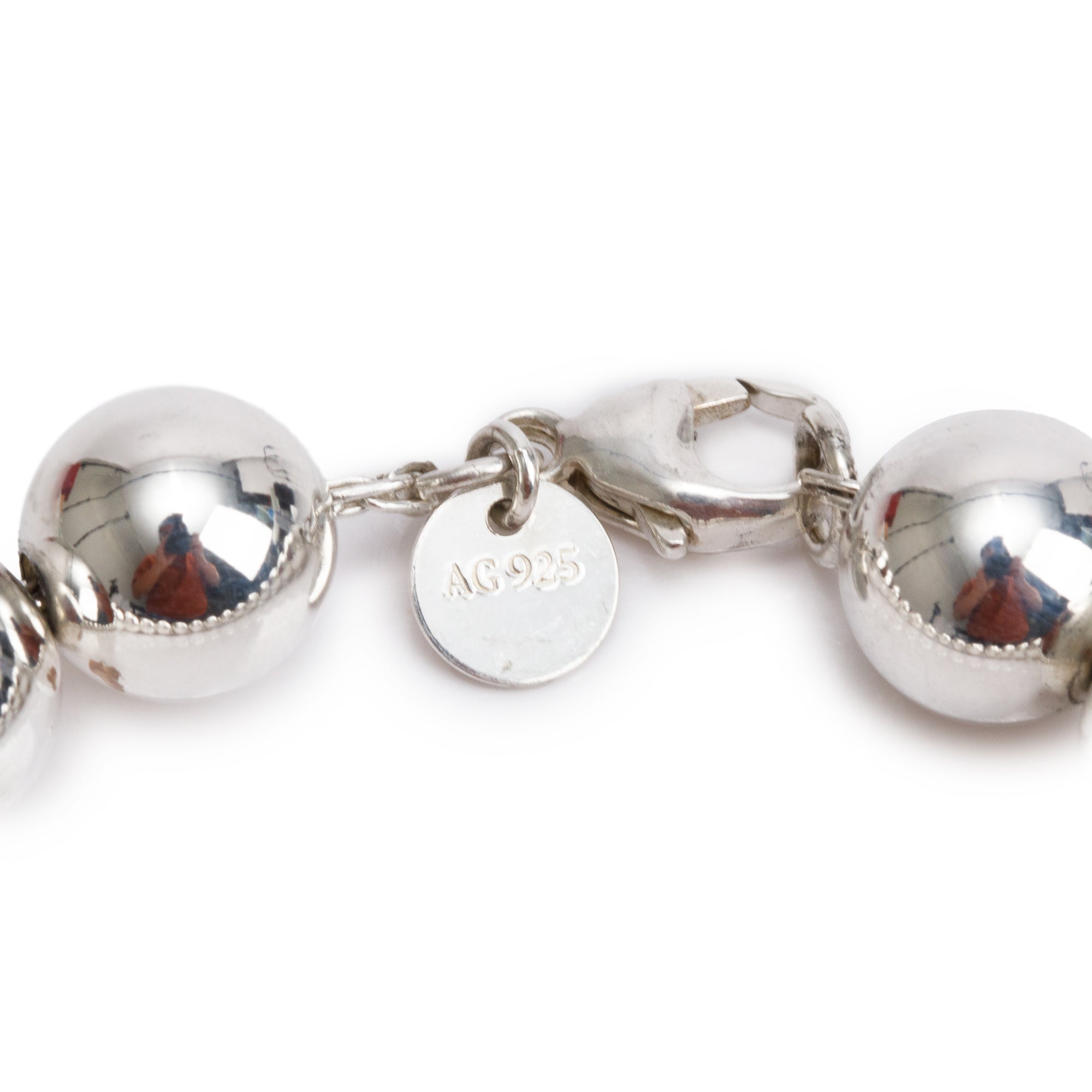 Tiffany & Co. Sterling Silver 10 MM HardWear Ball Bracelet