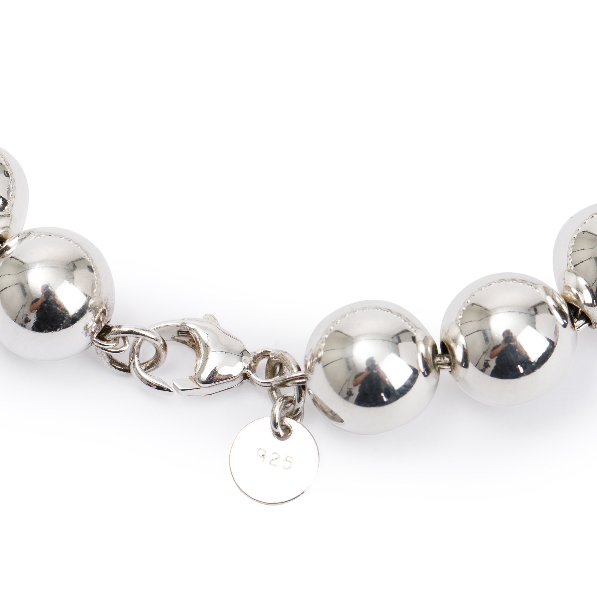 Tiffany & Co. Sterling Silver 10 MM HardWear Ball Bracelet