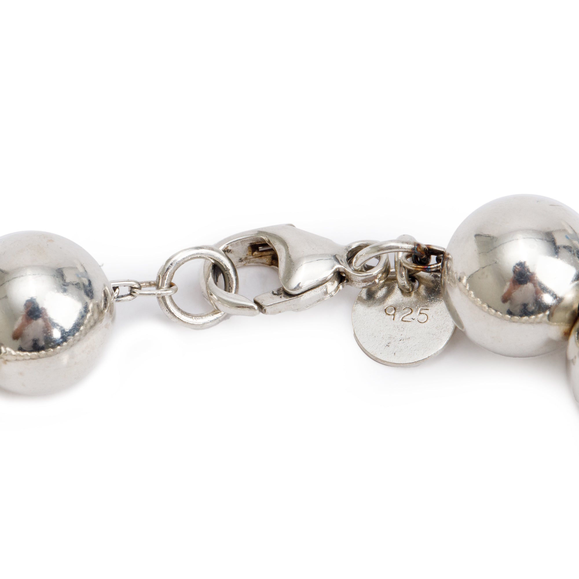 Tiffany & Co. Sterling Silver 10 MM HardWear Ball Bracelet