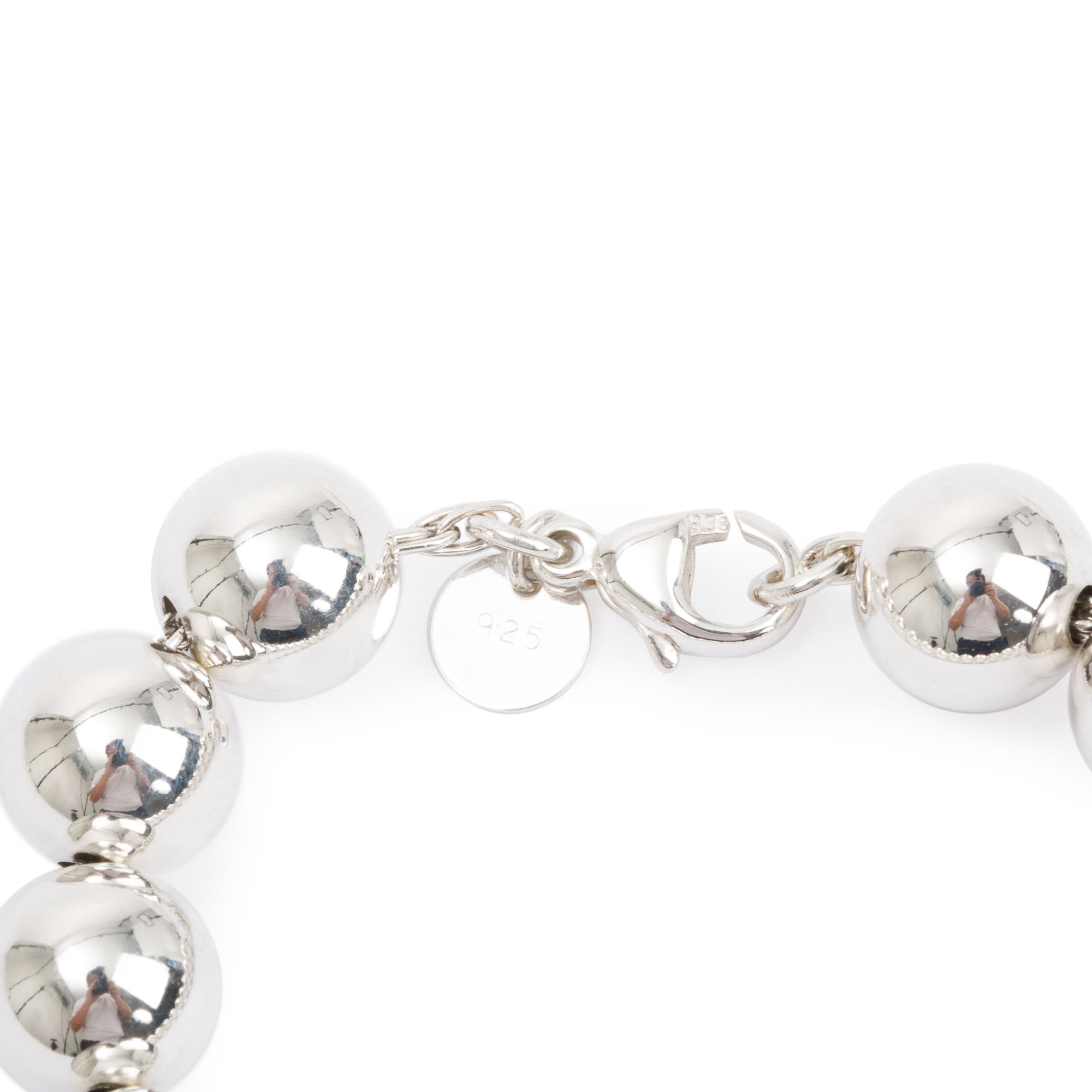 Tiffany & Co. Sterling Silver 10 MM HardWear Ball Bracelet