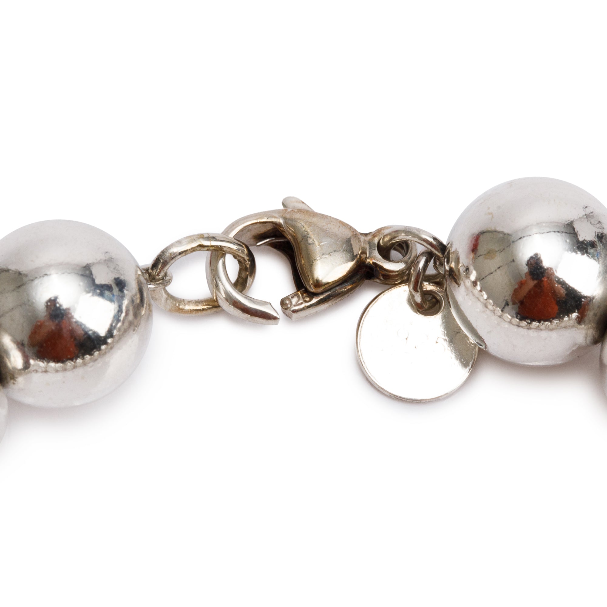 Tiffany & Co. Sterling Silver 10 MM HardWear Ball Bracelet