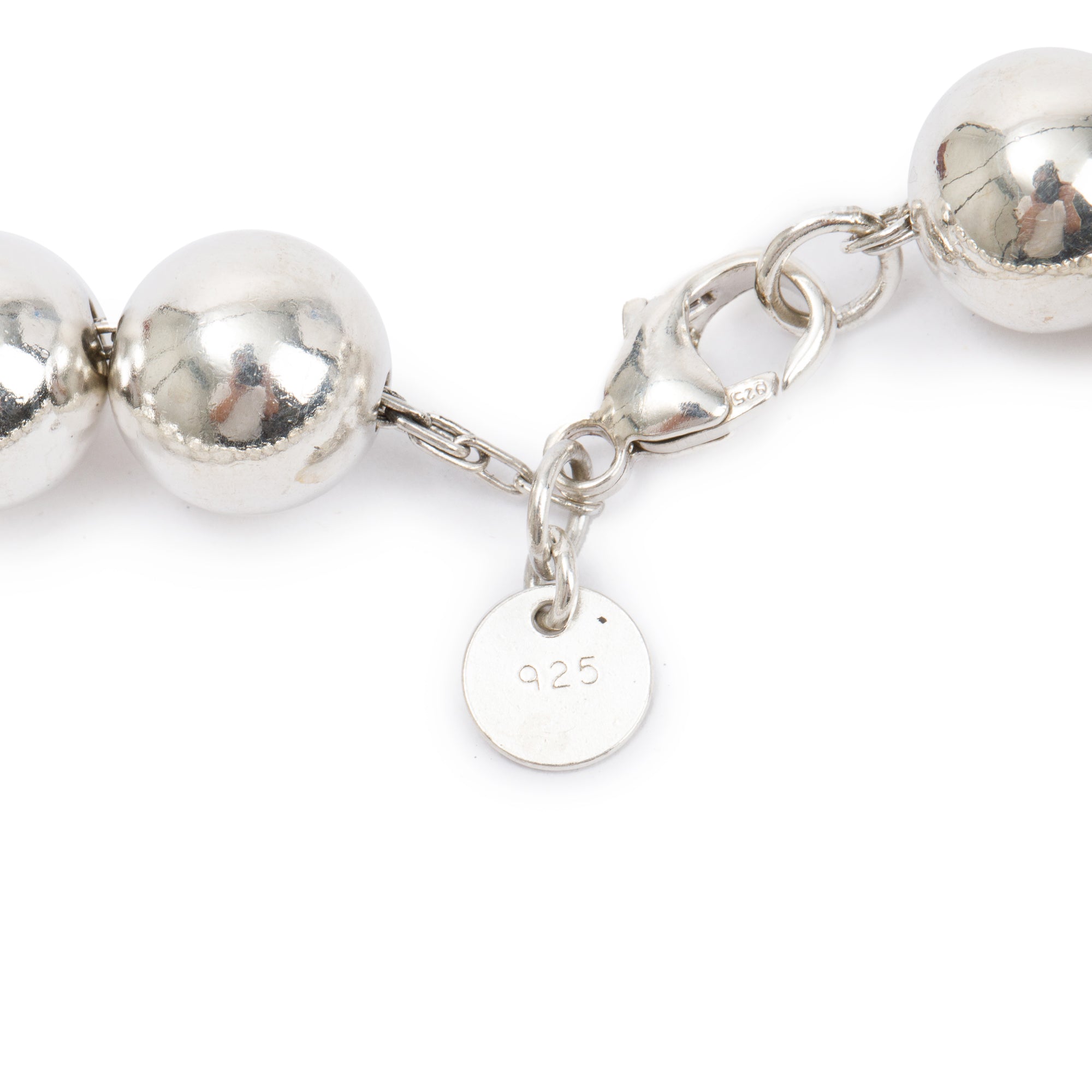 Tiffany & Co. Sterling Silver 10 MM HardWear Ball Bracelet