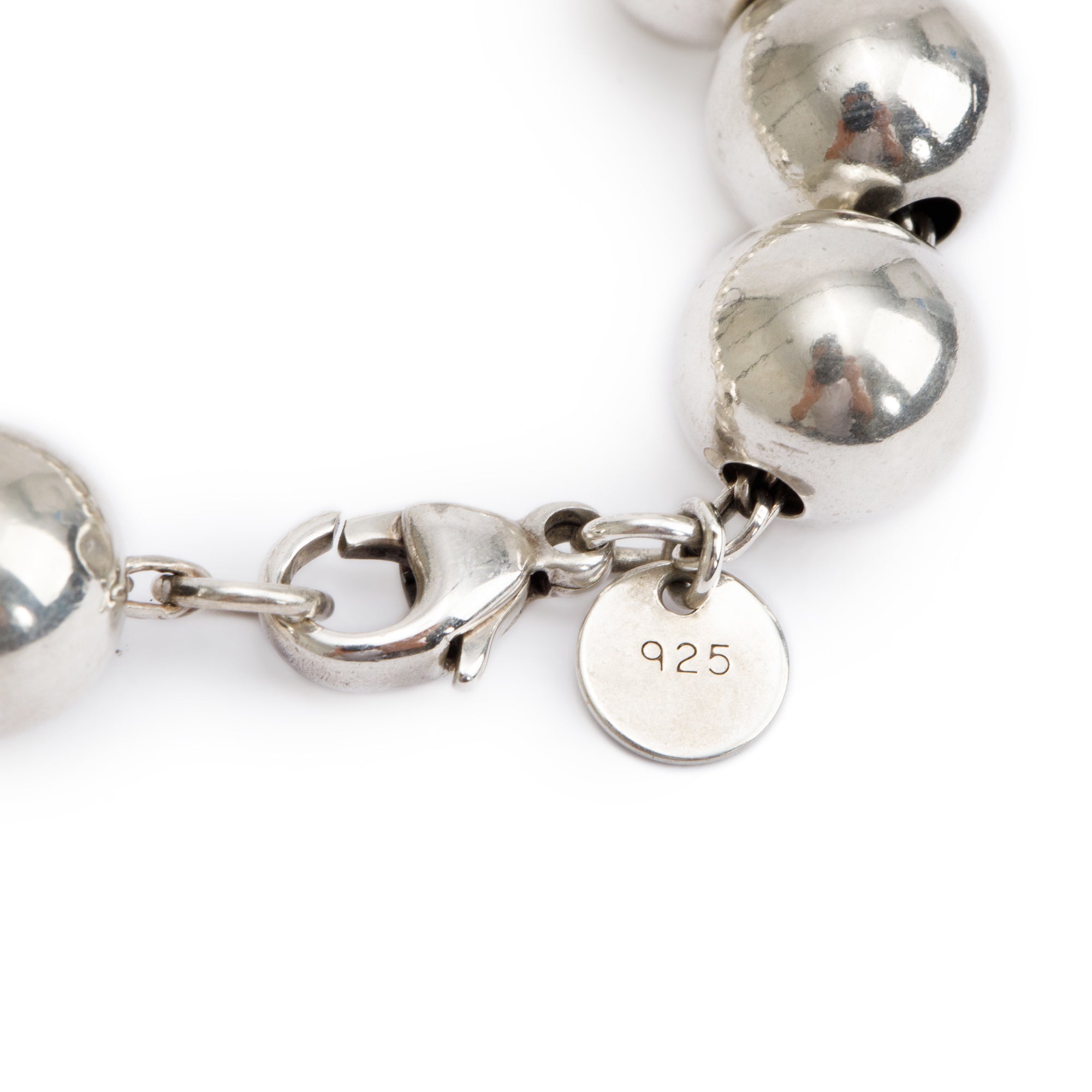 Tiffany & Co. Sterling Silver 10 MM HardWear Ball Bracelet