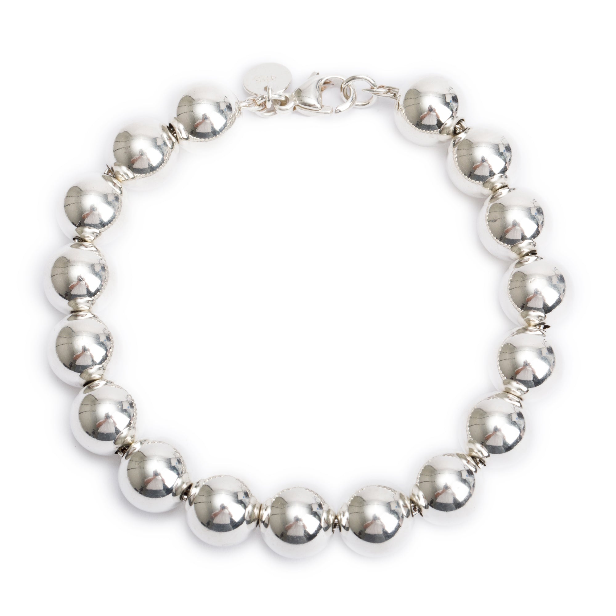 Tiffany & Co. Sterling Silver 10 MM HardWear Ball Bracelet