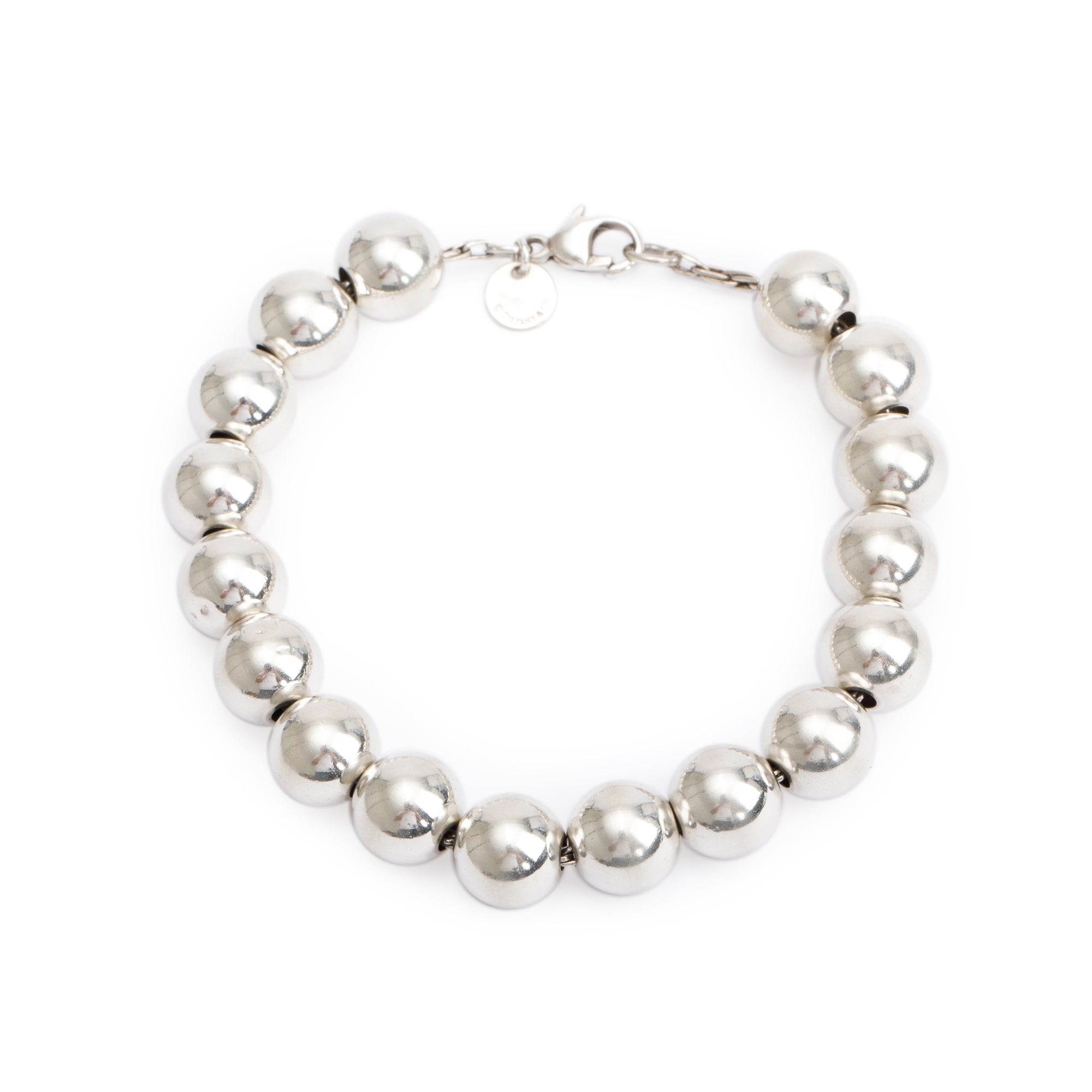 Tiffany & Co. Sterling Silver 10 MM HardWear Ball Bracelet