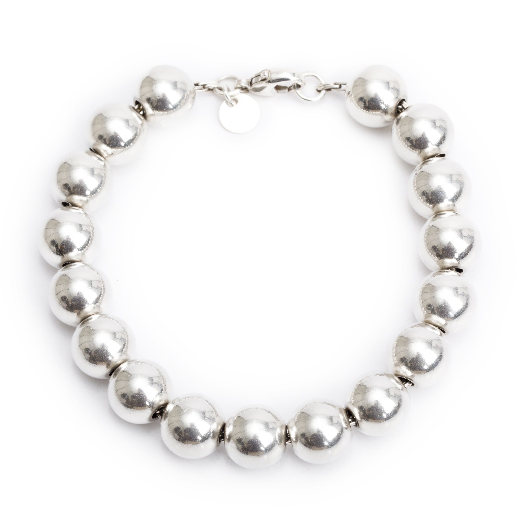 Tiffany & Co. Sterling Silver 10 MM HardWear Ball Bracelet