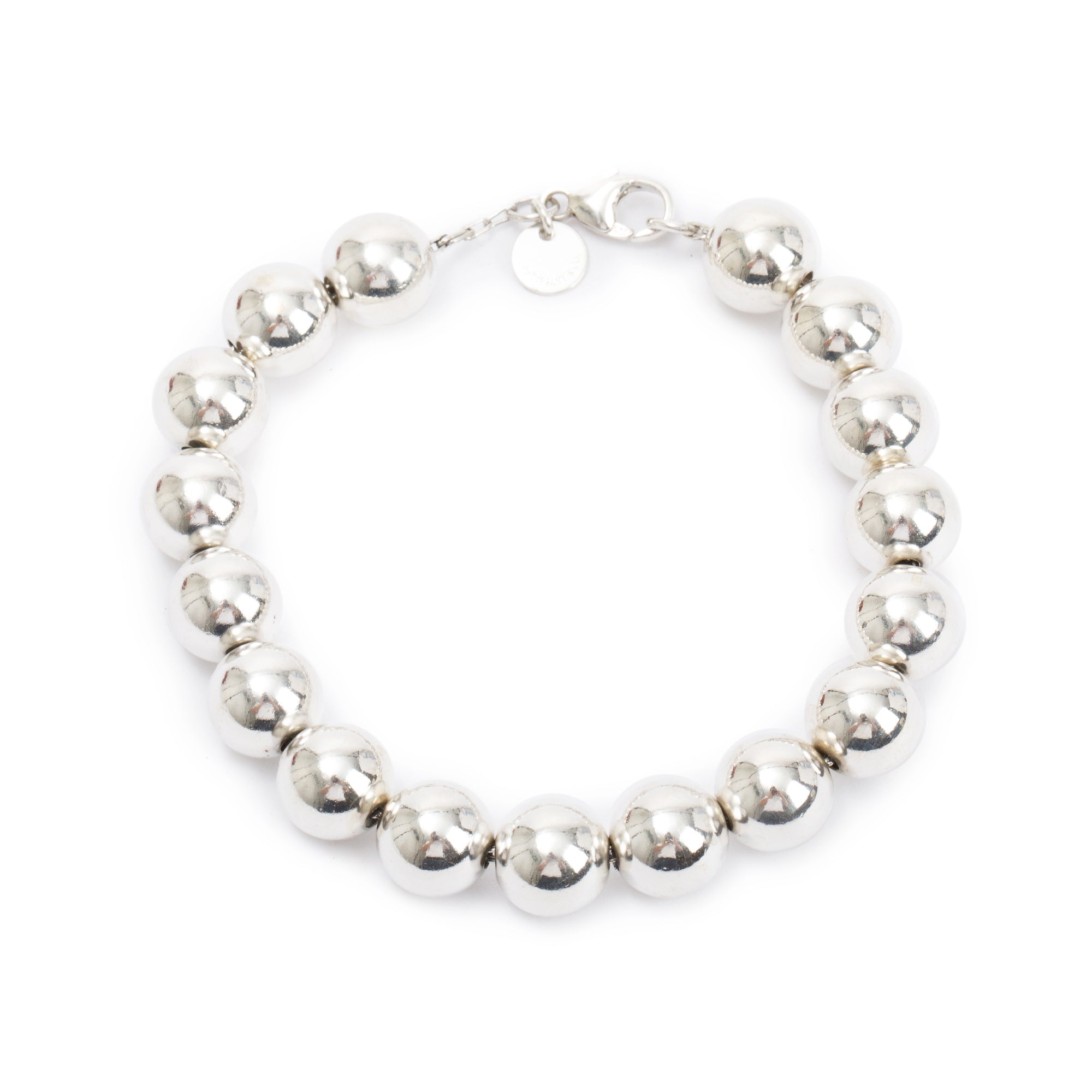 Tiffany & Co. Sterling Silver 10 MM HardWear Ball Bracelet