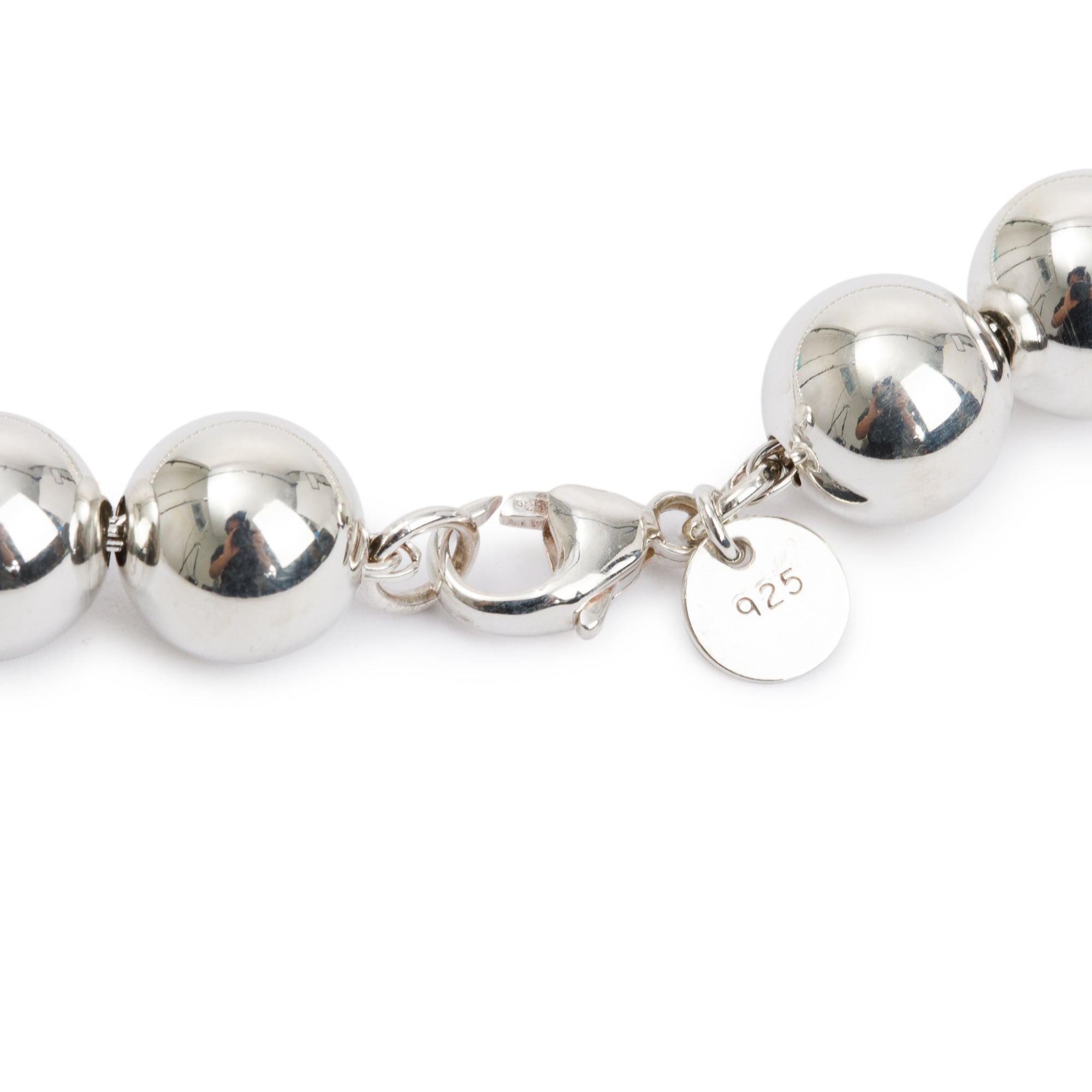 Tiffany & Co. Sterling Silver 10 MM HardWear Ball Necklace