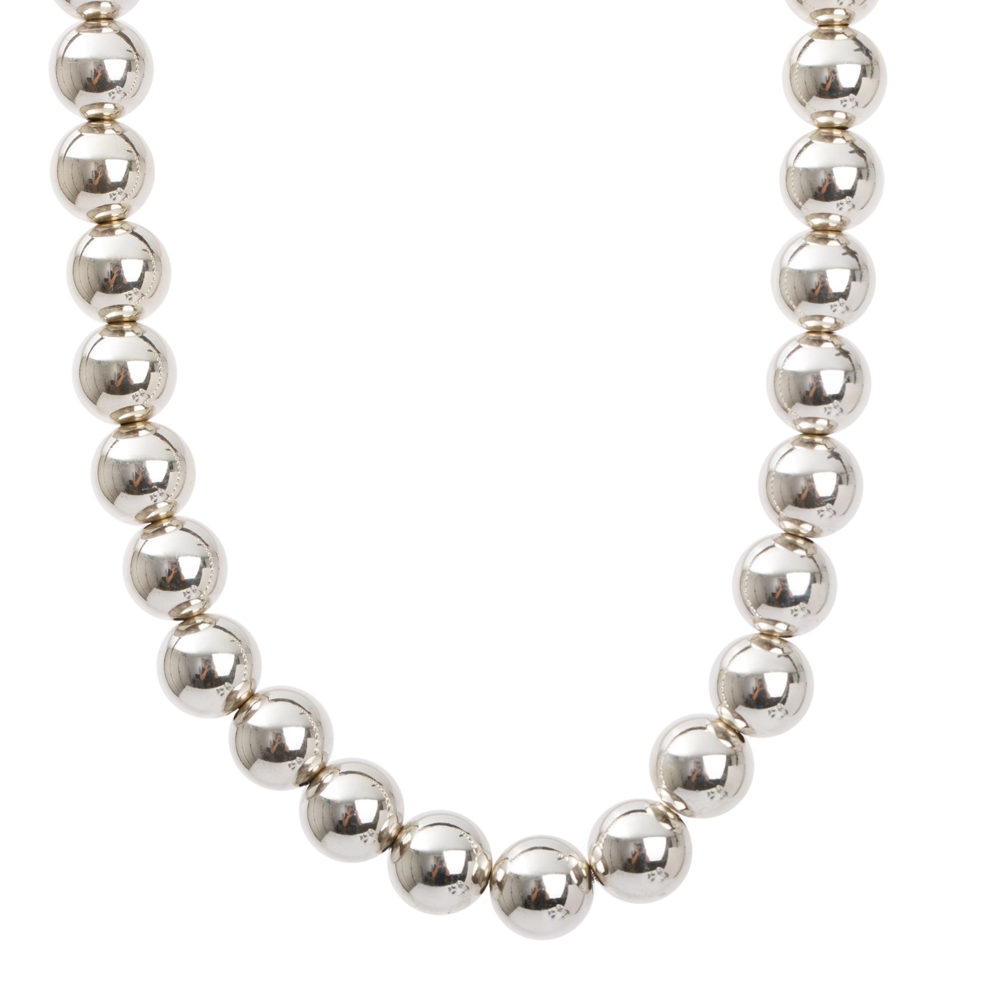 Tiffany & Co. Sterling Silver 10 MM HardWear Ball Necklace
