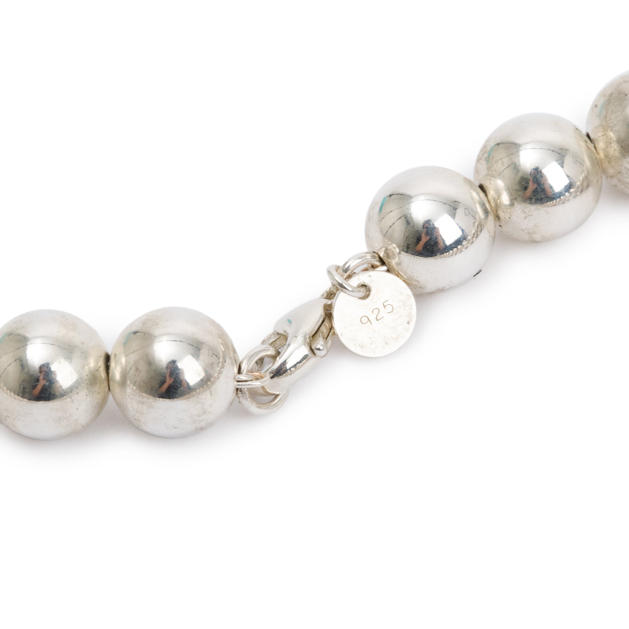 Tiffany & Co. Sterling Silver 10 MM HardWear Ball Necklace, 36.5"