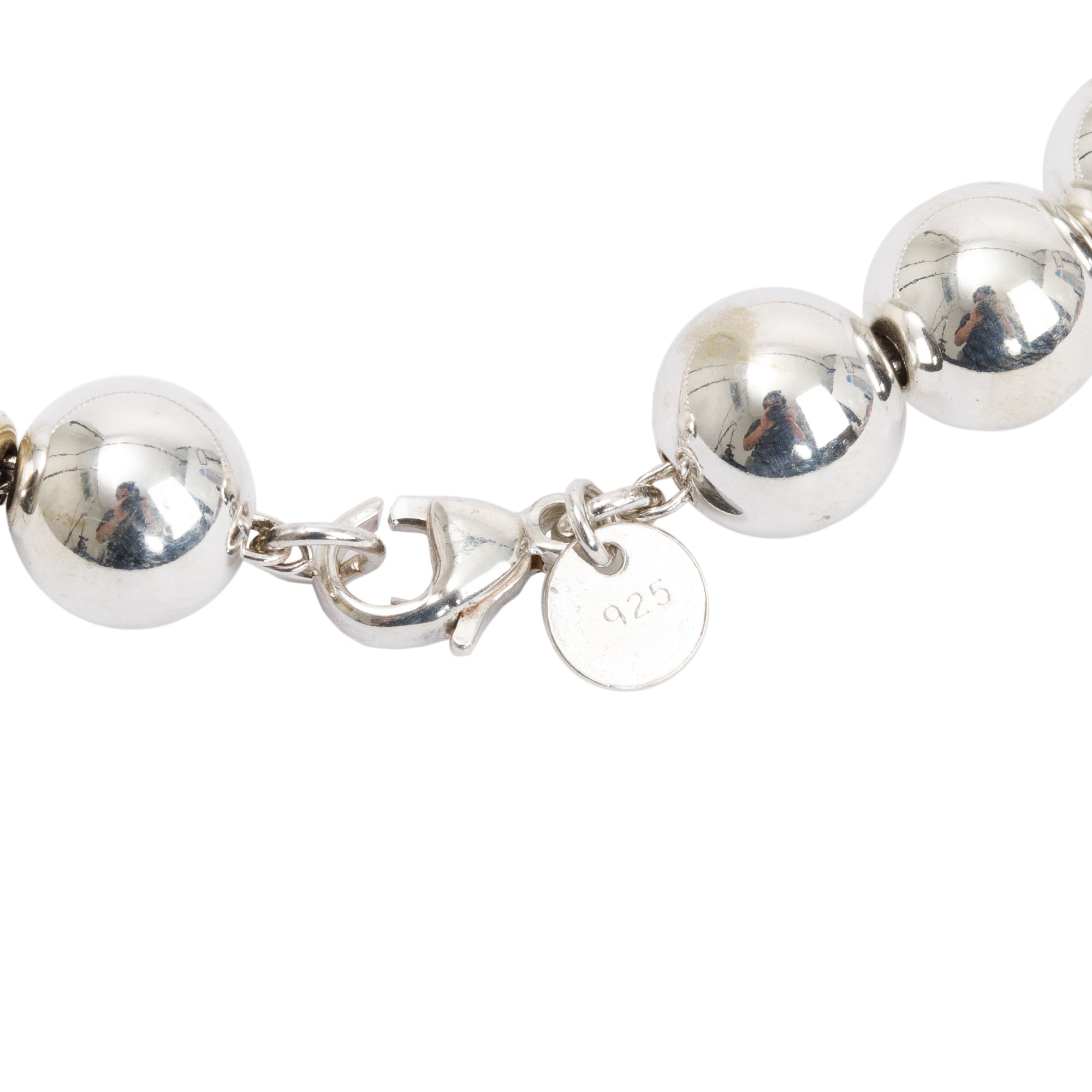Tiffany & Co. Sterling Silver 10 MM HardWear Ball Necklace