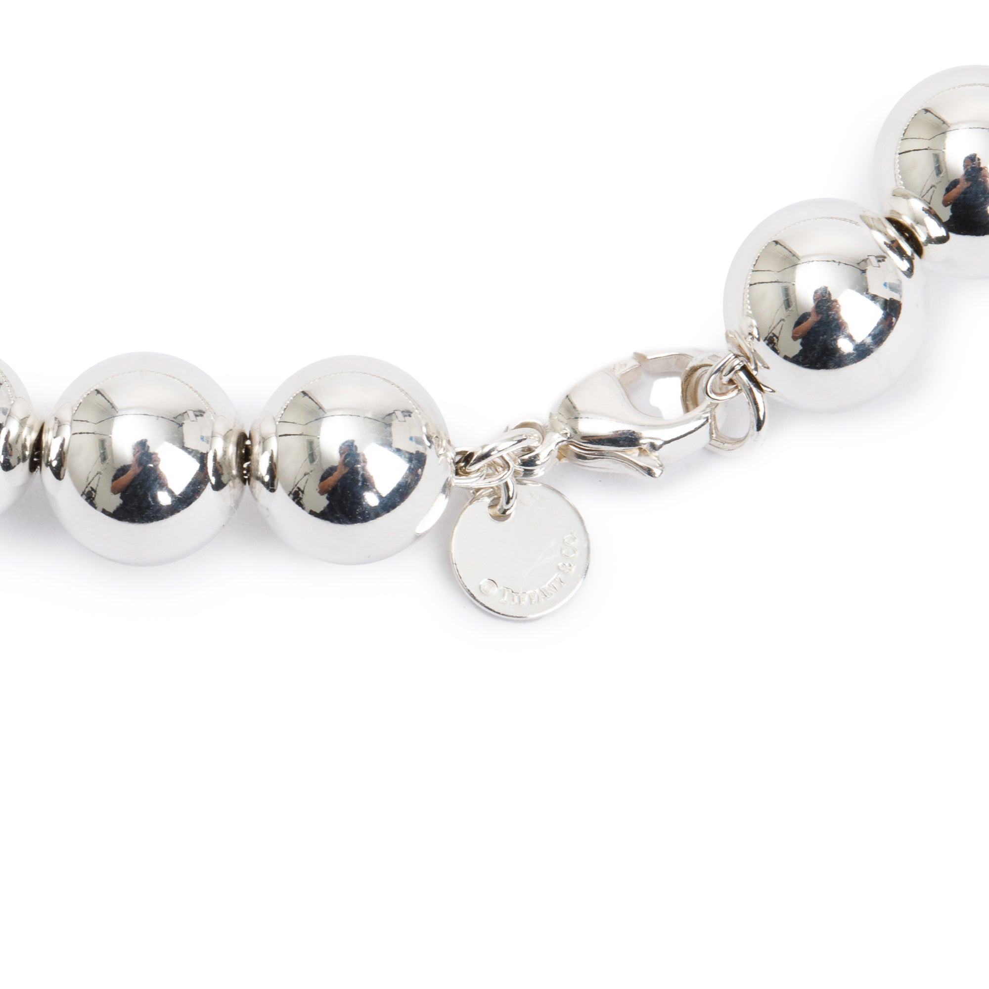 Tiffany & Co. Sterling Silver 10 MM HardWear Ball Necklace