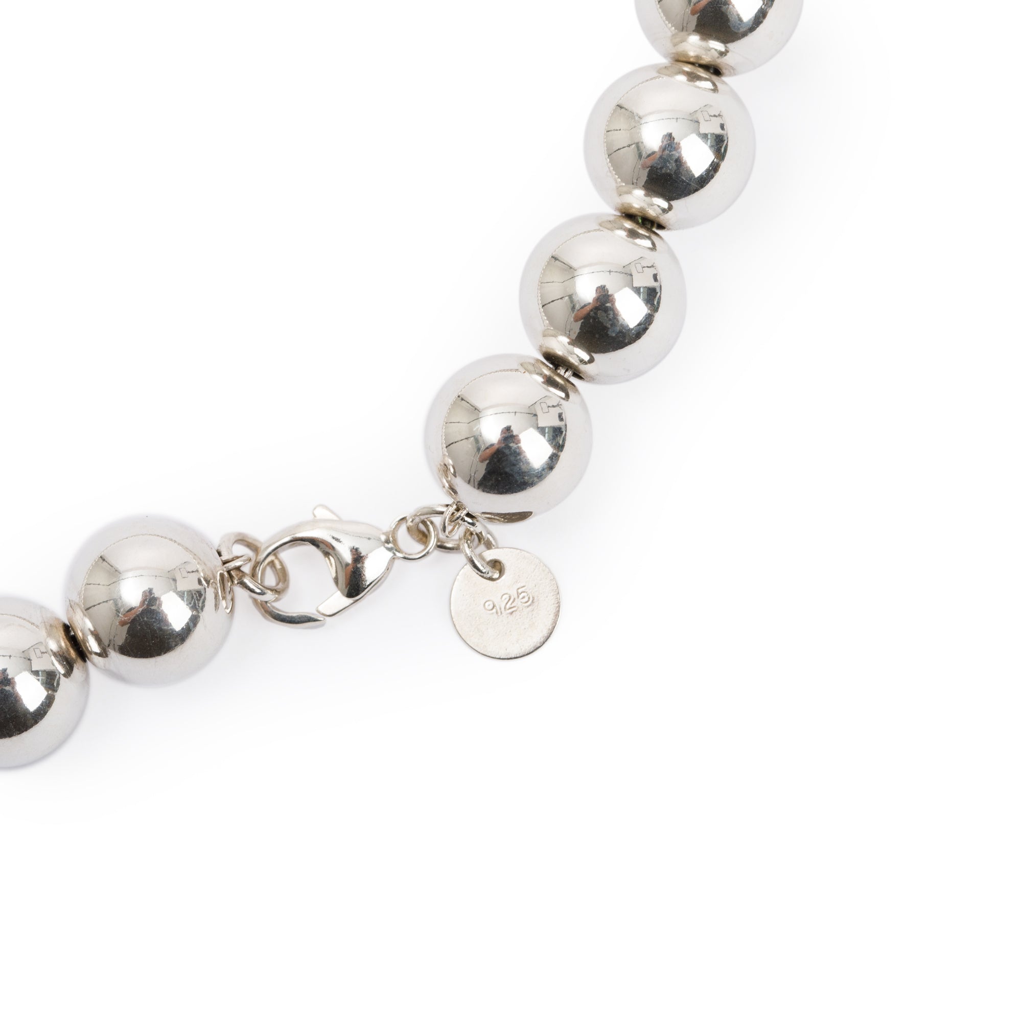 Tiffany & Co. Sterling Silver 10 MM HardWear Ball Necklace