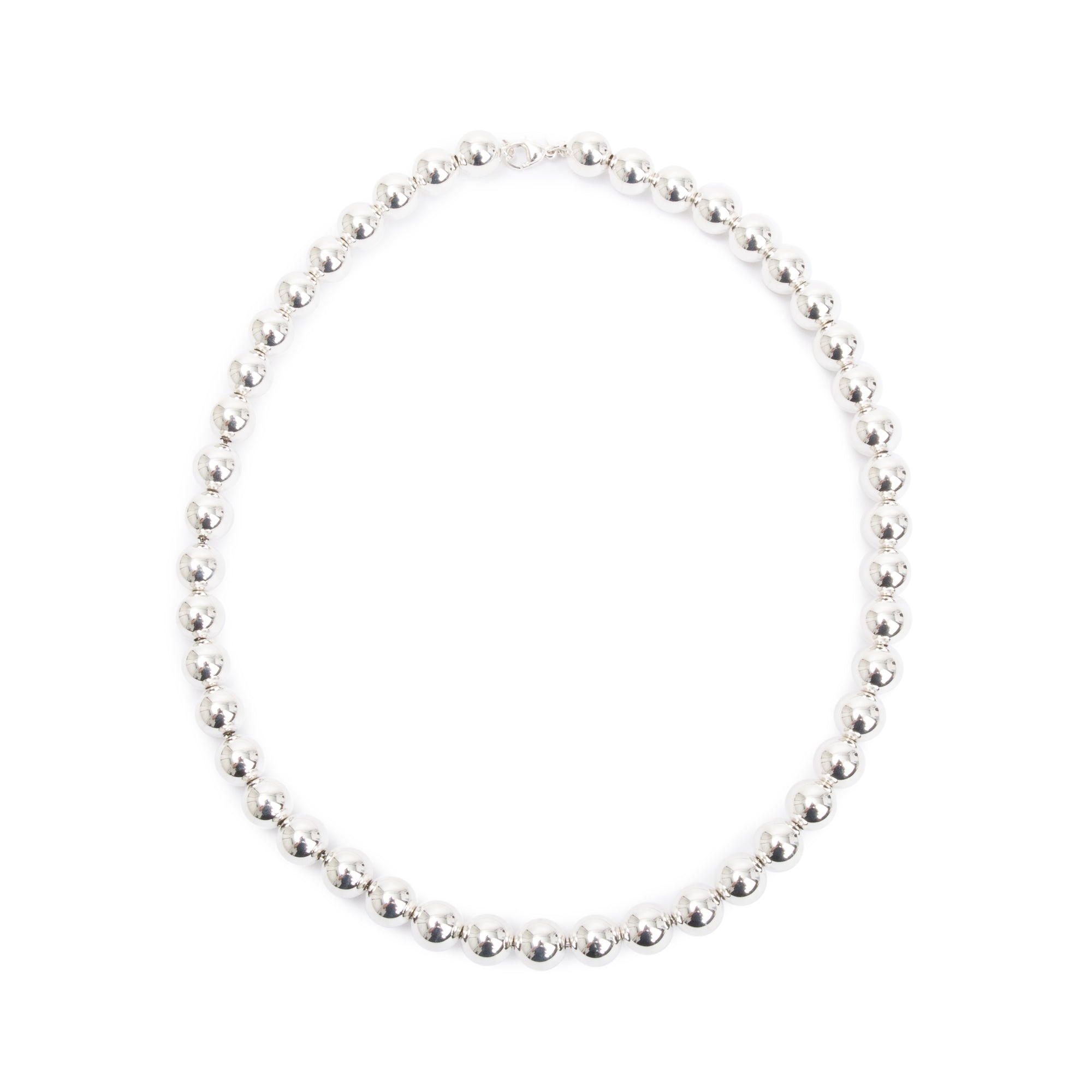 Tiffany & Co. Sterling Silver 10 MM HardWear Ball Necklace