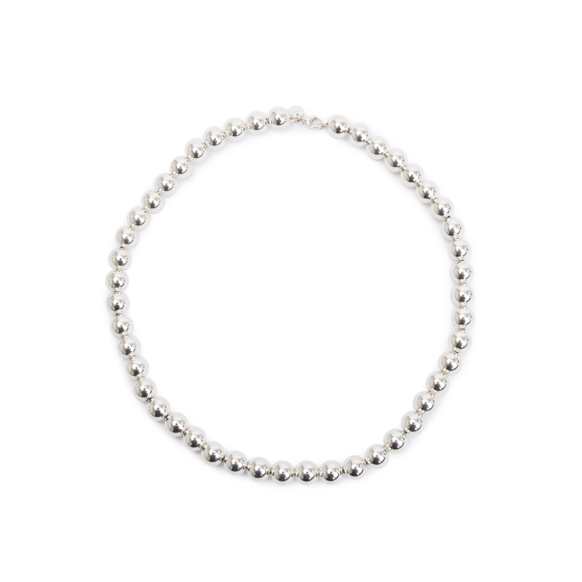 Tiffany & Co. Sterling Silver 10 MM HardWear Ball Necklace