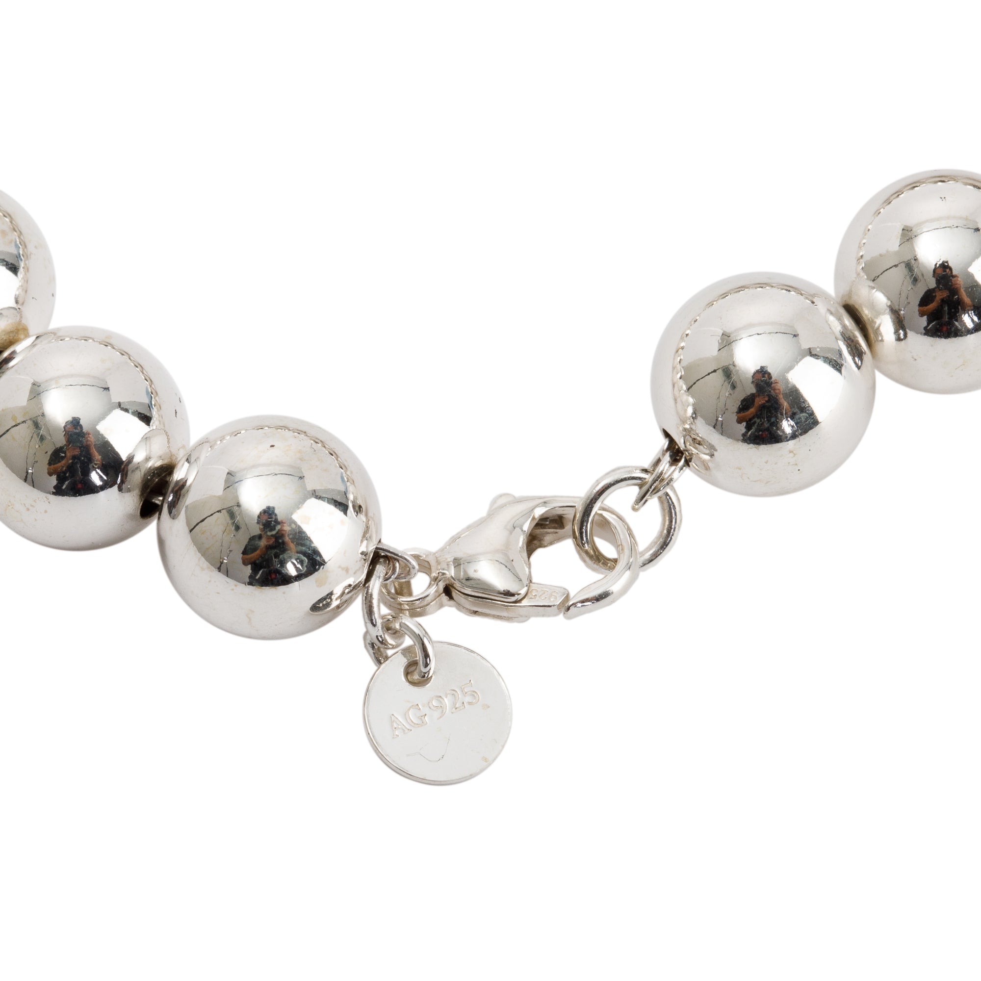 Tiffany & Co. Sterling Silver 10 mm HardWear Ball Bracelet