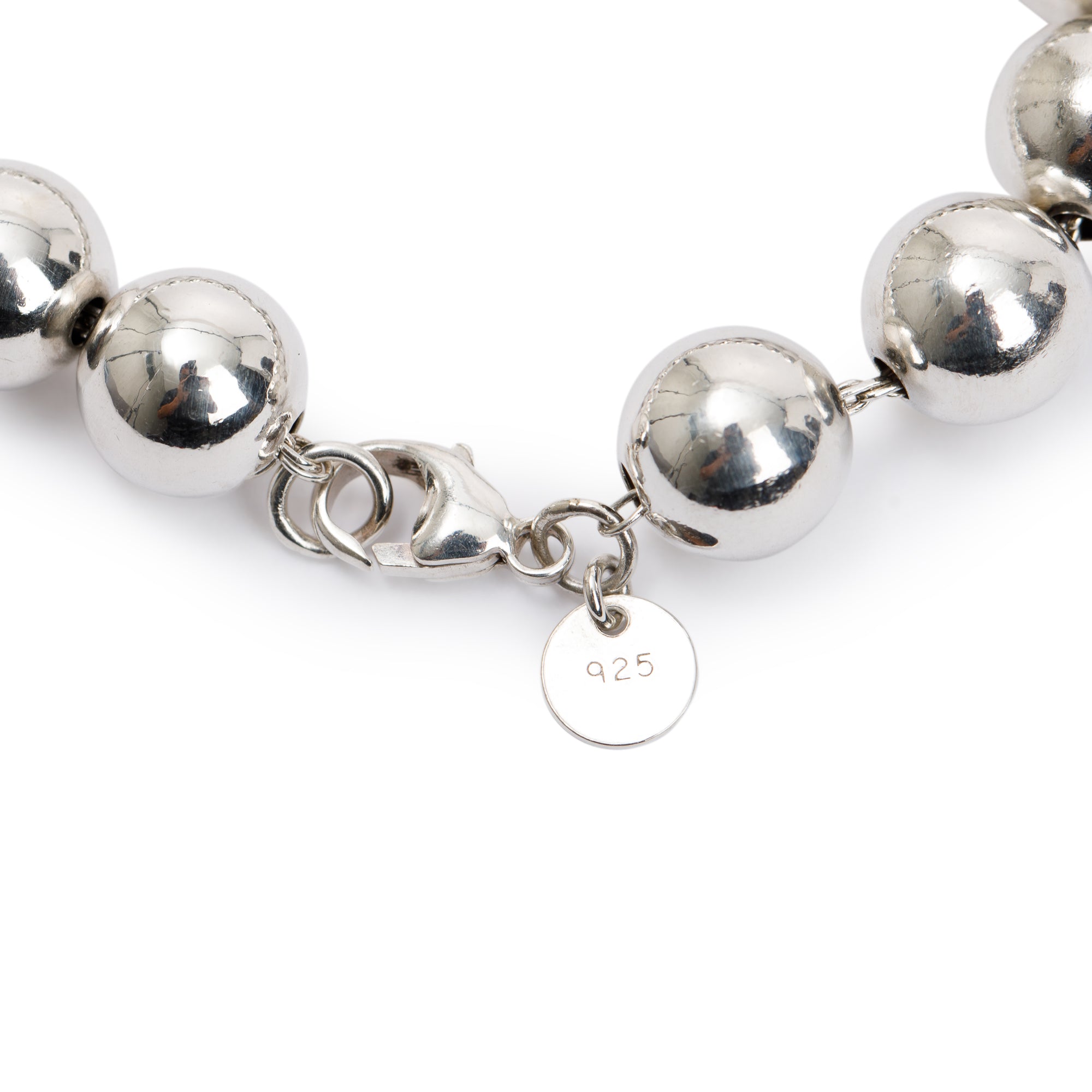 Tiffany & Co. Sterling Silver 10 mm HardWear Ball Bracelet