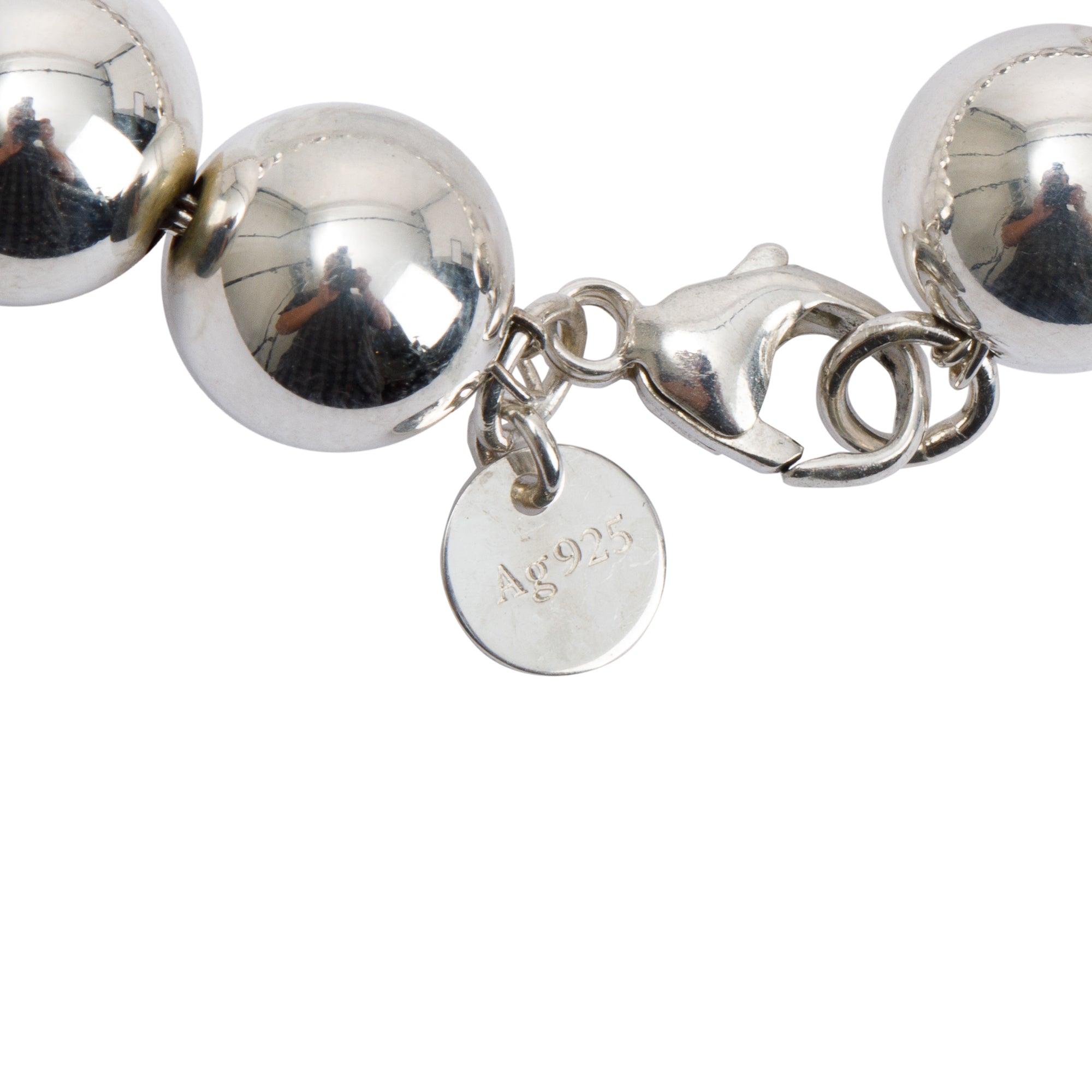 Tiffany & Co. Sterling Silver 10 mm HardWear Ball Bracelet