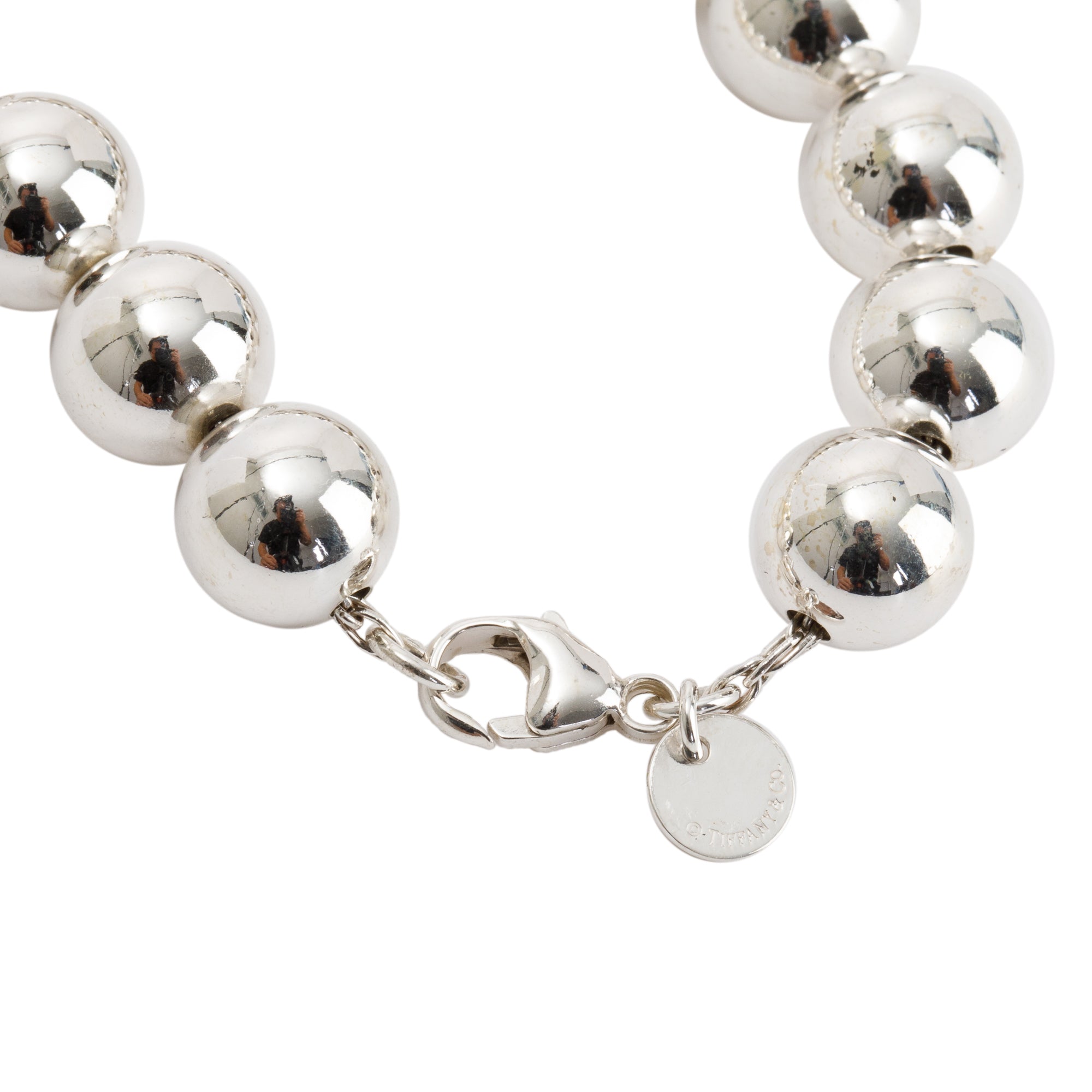 Tiffany & Co. Sterling Silver 10 mm HardWear Ball Bracelet
