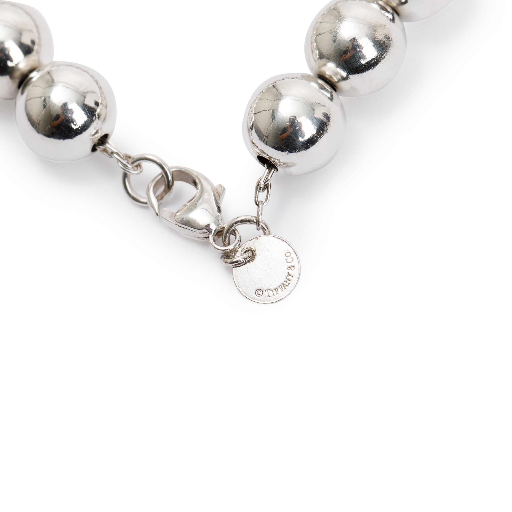 Tiffany & Co. Sterling Silver 10 mm HardWear Ball Bracelet