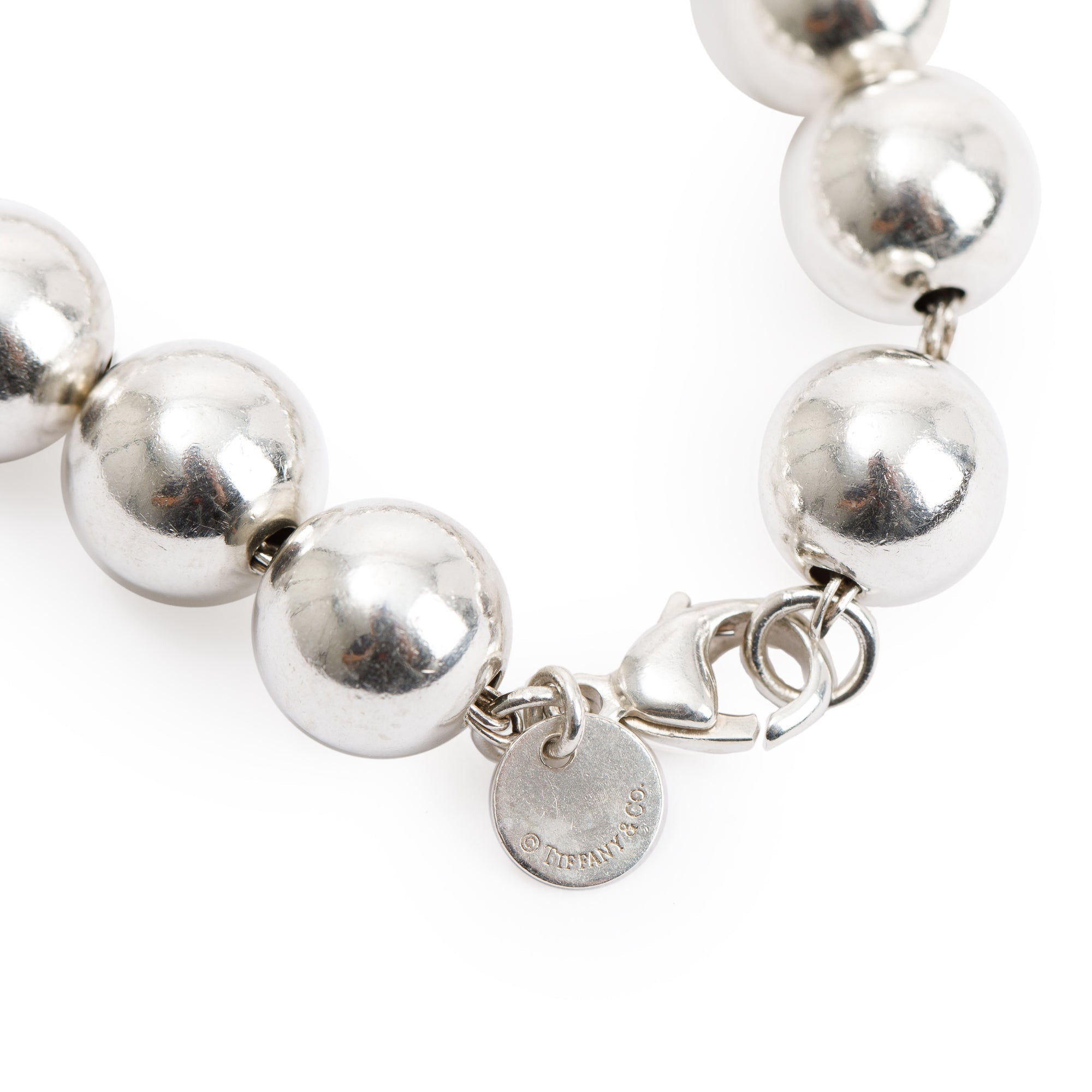 Tiffany & Co. Sterling Silver 10 mm HardWear Ball Bracelet