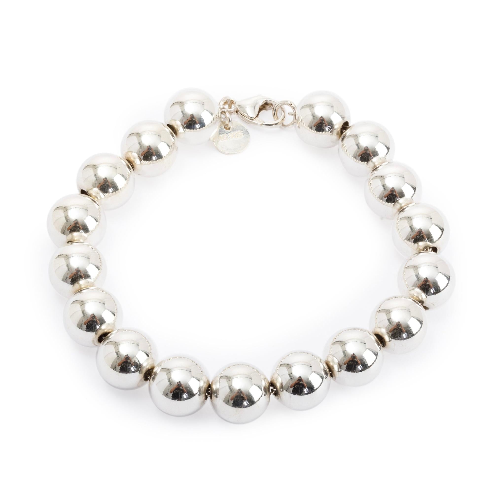Tiffany & Co. Sterling Silver 10 mm HardWear Ball Bracelet