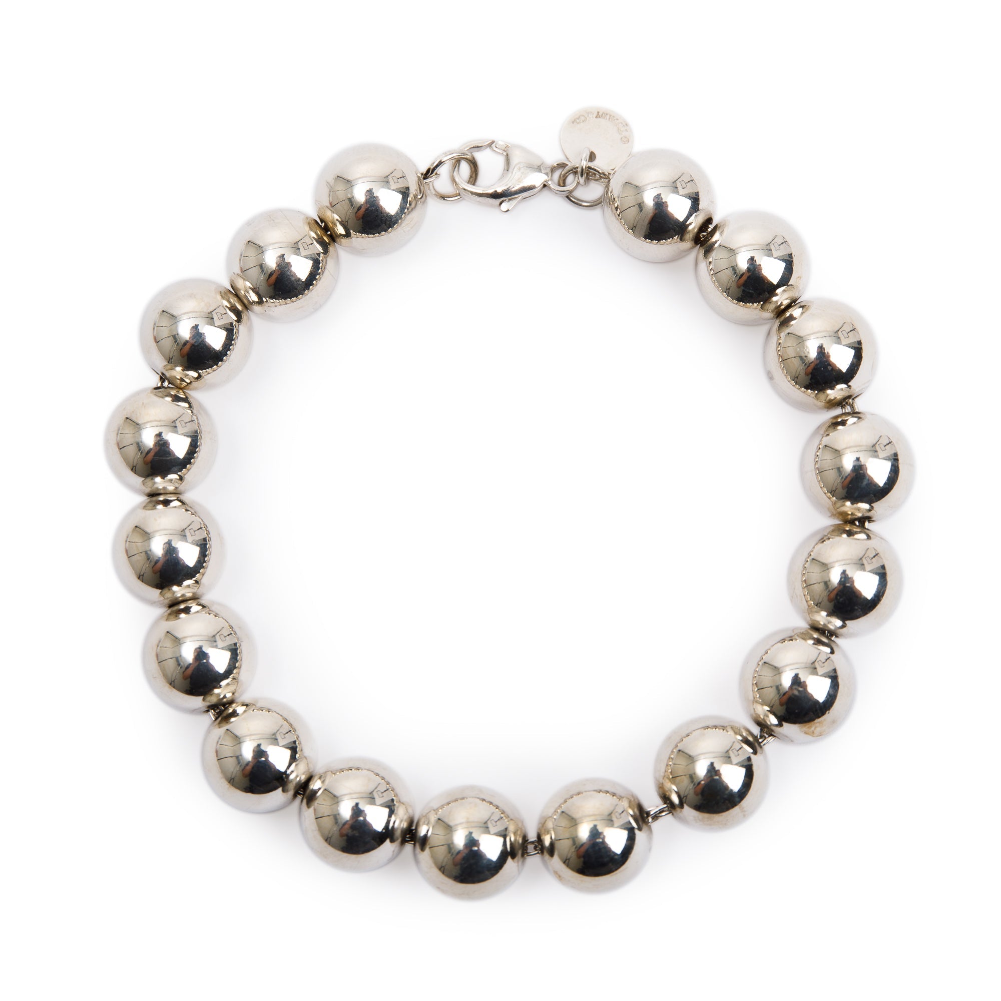 Tiffany & Co. Sterling Silver 10 mm HardWear Ball Bracelet