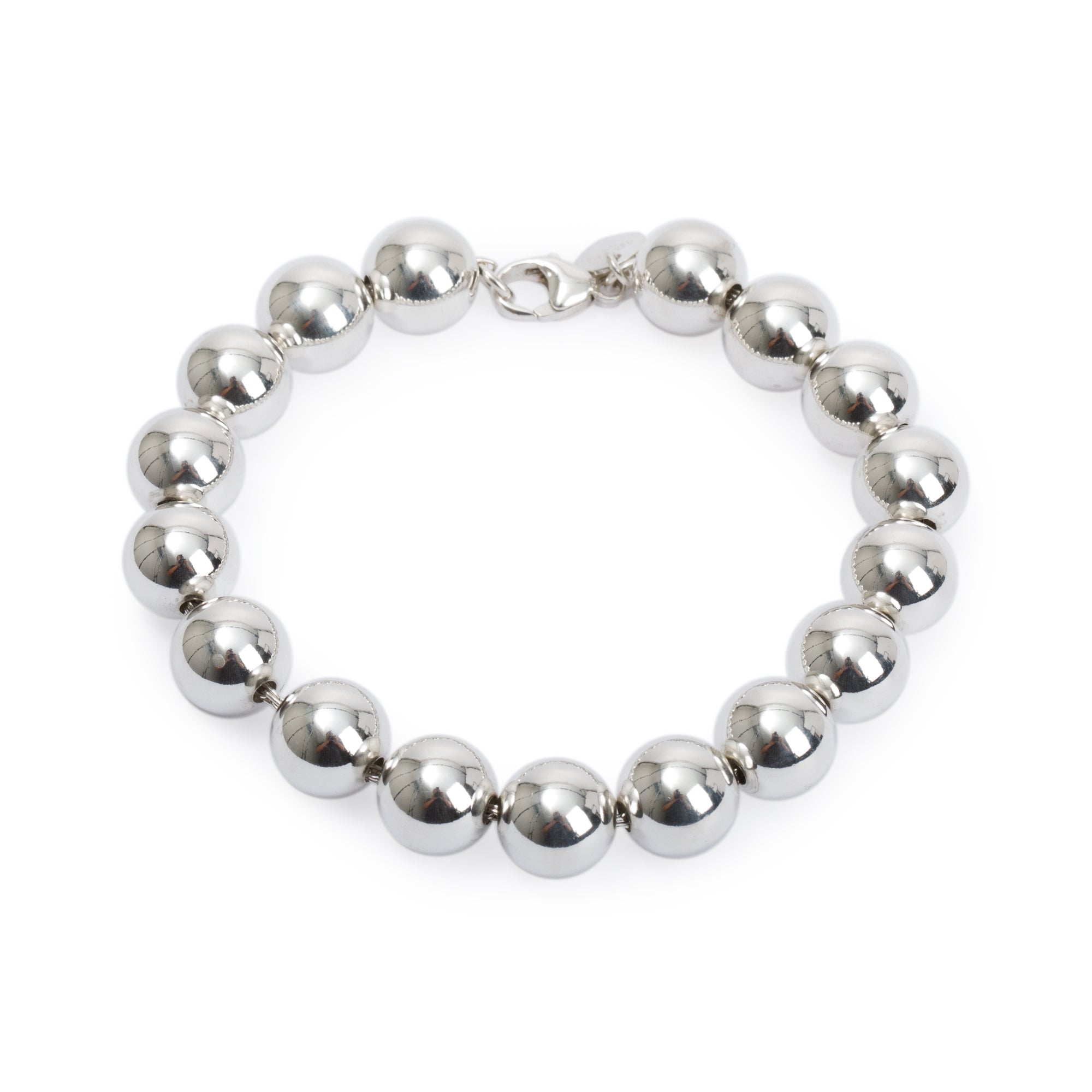 Tiffany & Co. Sterling Silver 10 mm HardWear Ball Bracelet