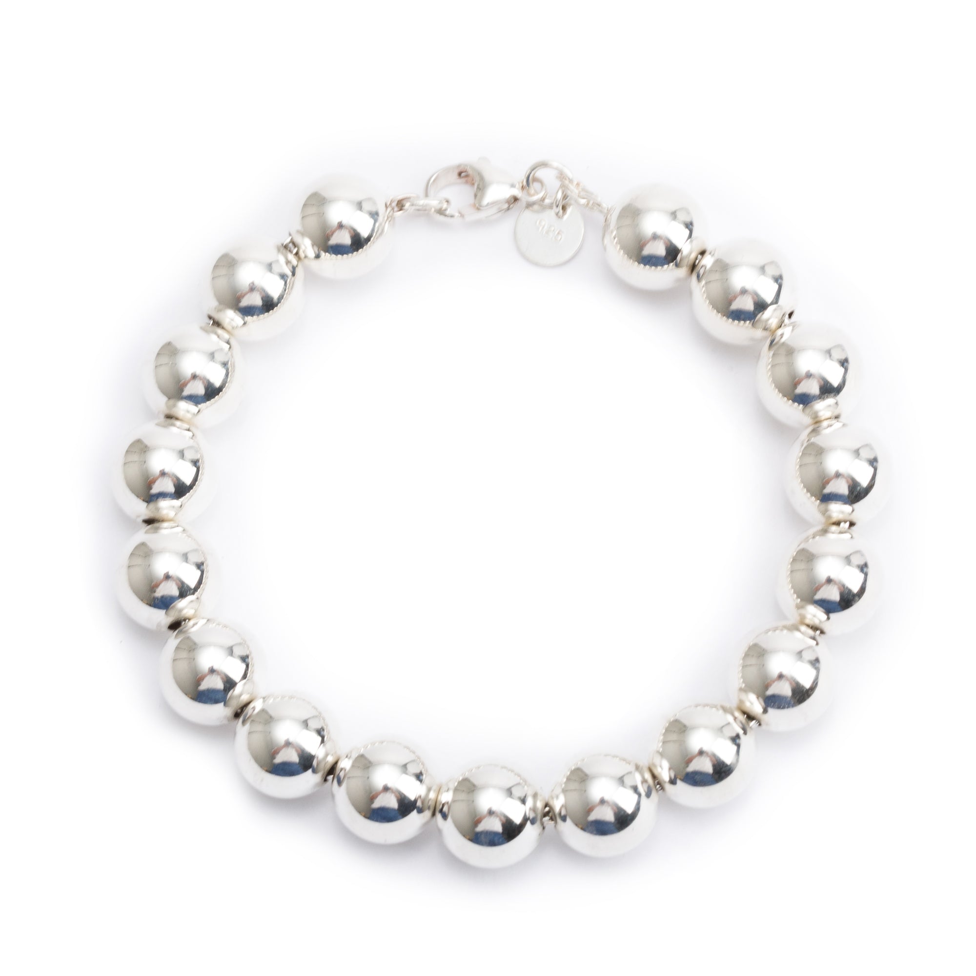 Tiffany & Co. Sterling Silver 10 mm HardWear Ball Bracelet