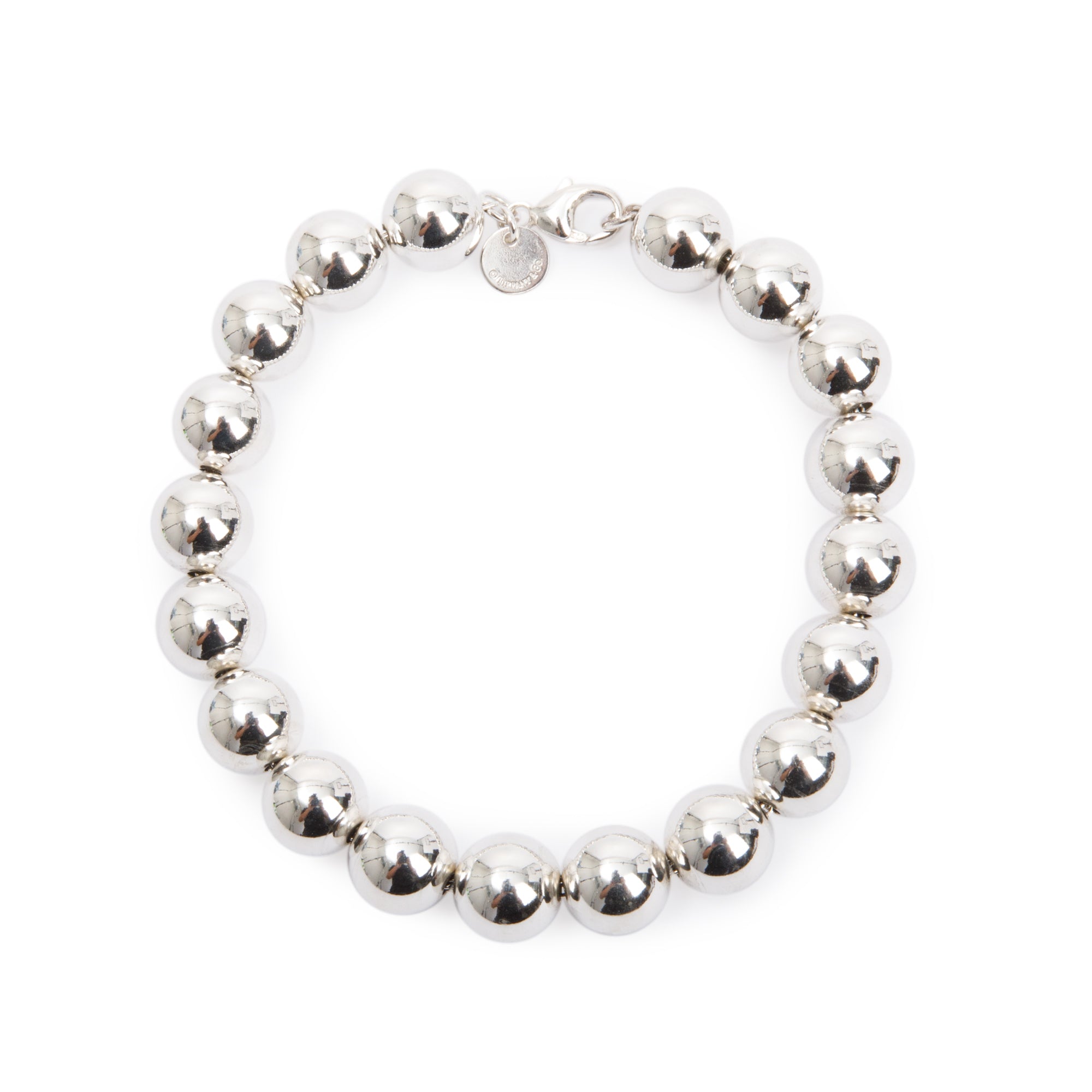 Tiffany & Co. Sterling Silver 10 mm HardWear Ball Bracelet