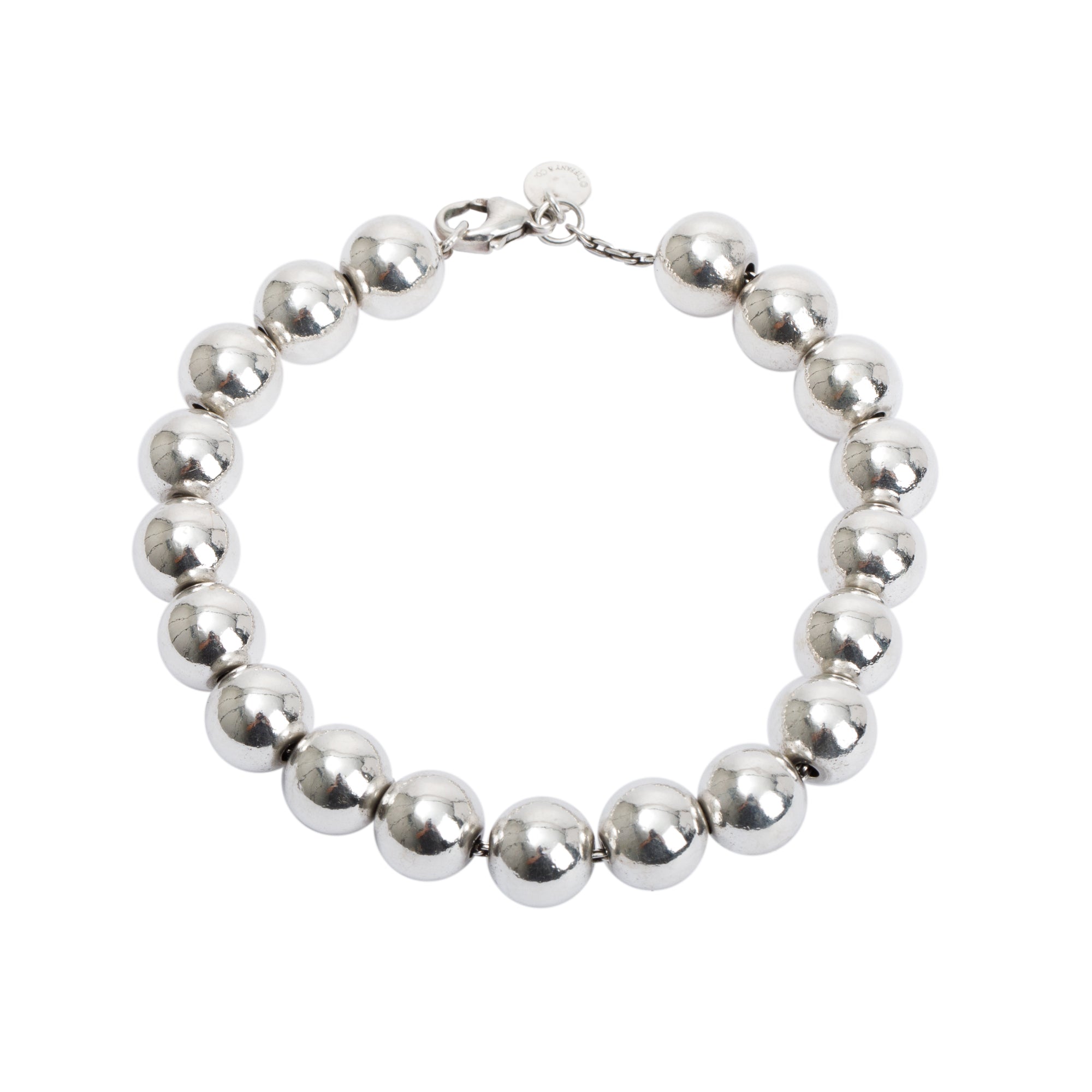 Tiffany & Co. Sterling Silver 10 mm HardWear Ball Bracelet