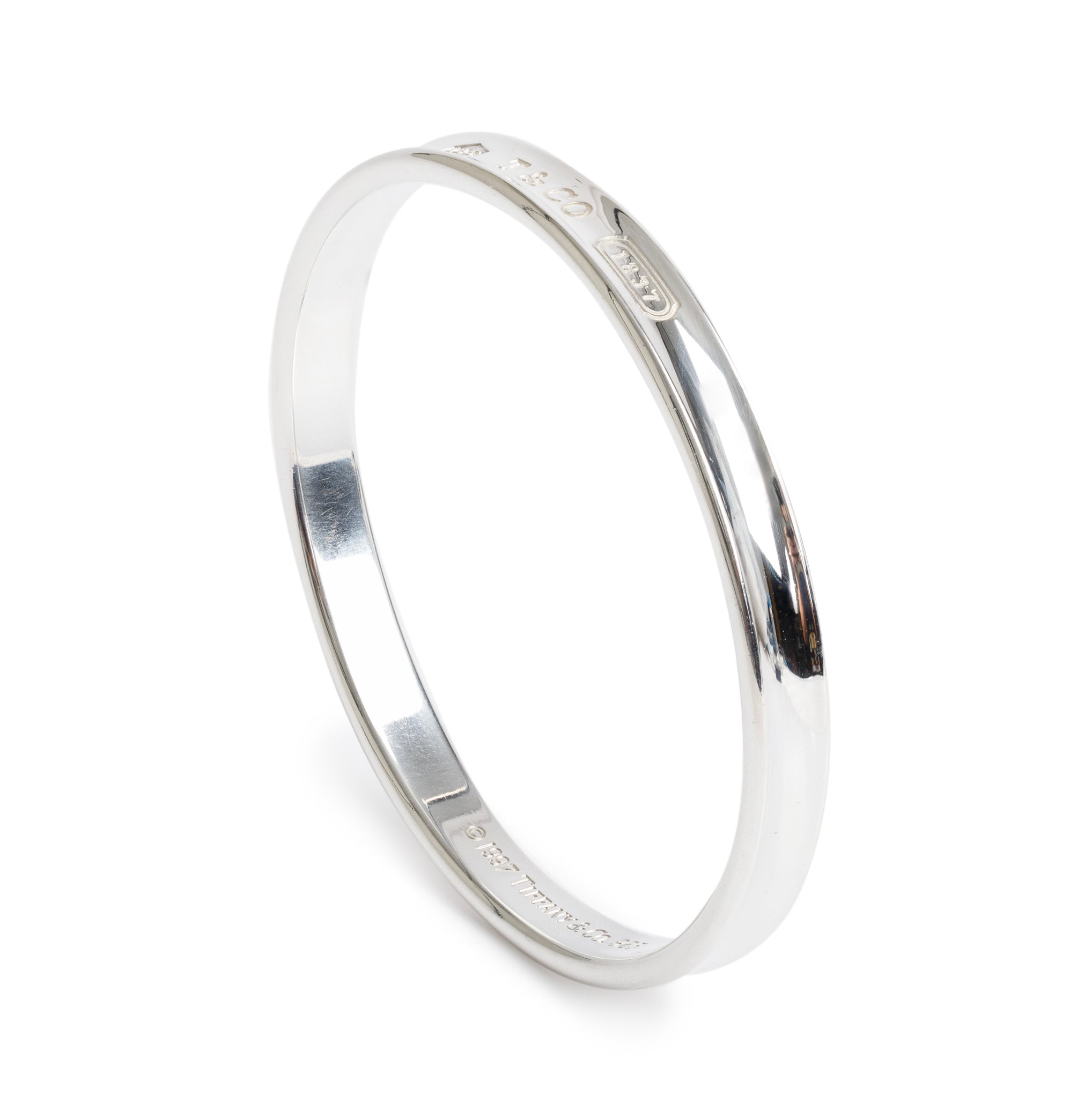 Tiffany & Co. Sterling Silver 1837 Bangle Bracelet