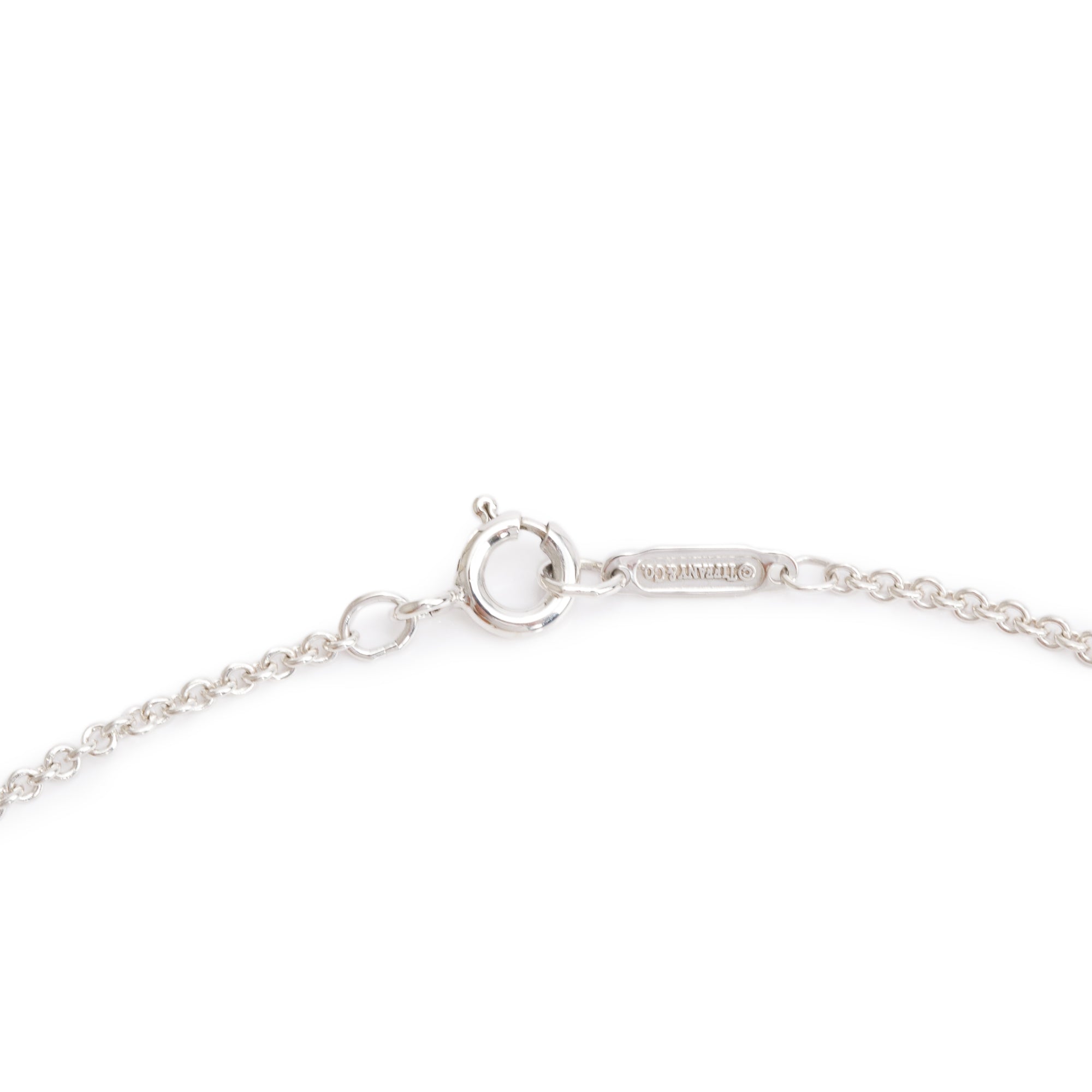 Tiffany & Co. Sterling Silver 1837 Concave Pendant Necklace