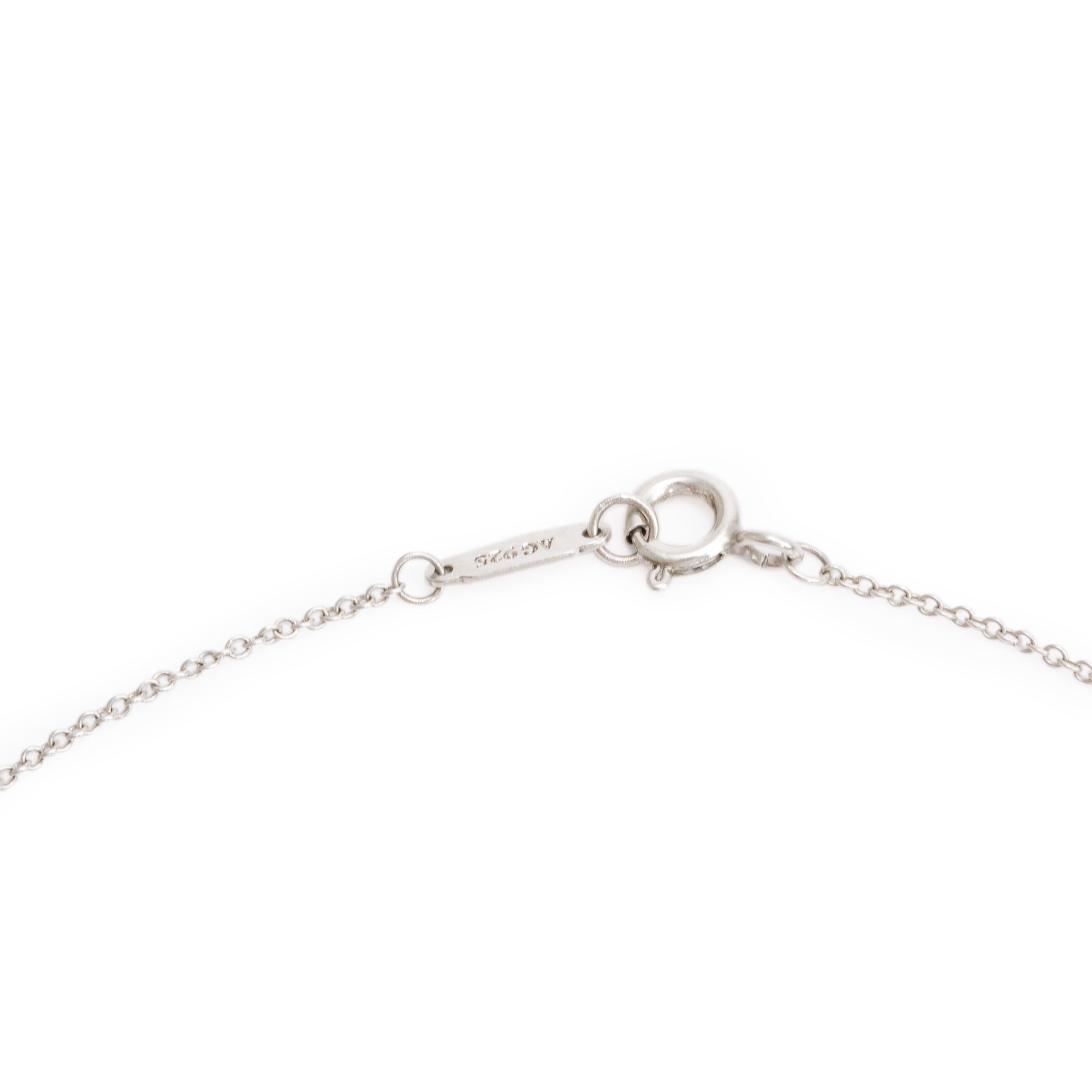 Tiffany & Co. Sterling Silver 1837 Horseshoe Pendant Necklace