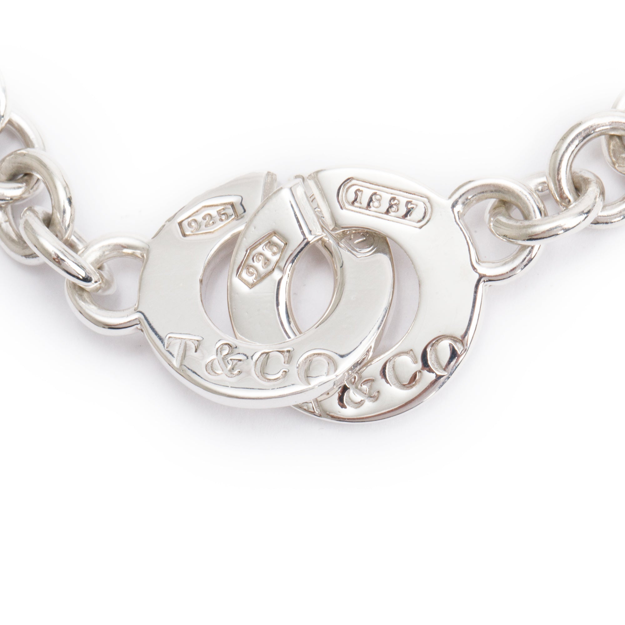 Tiffany & Co. Sterling Silver 1837 Interlocking Circles Bracelet