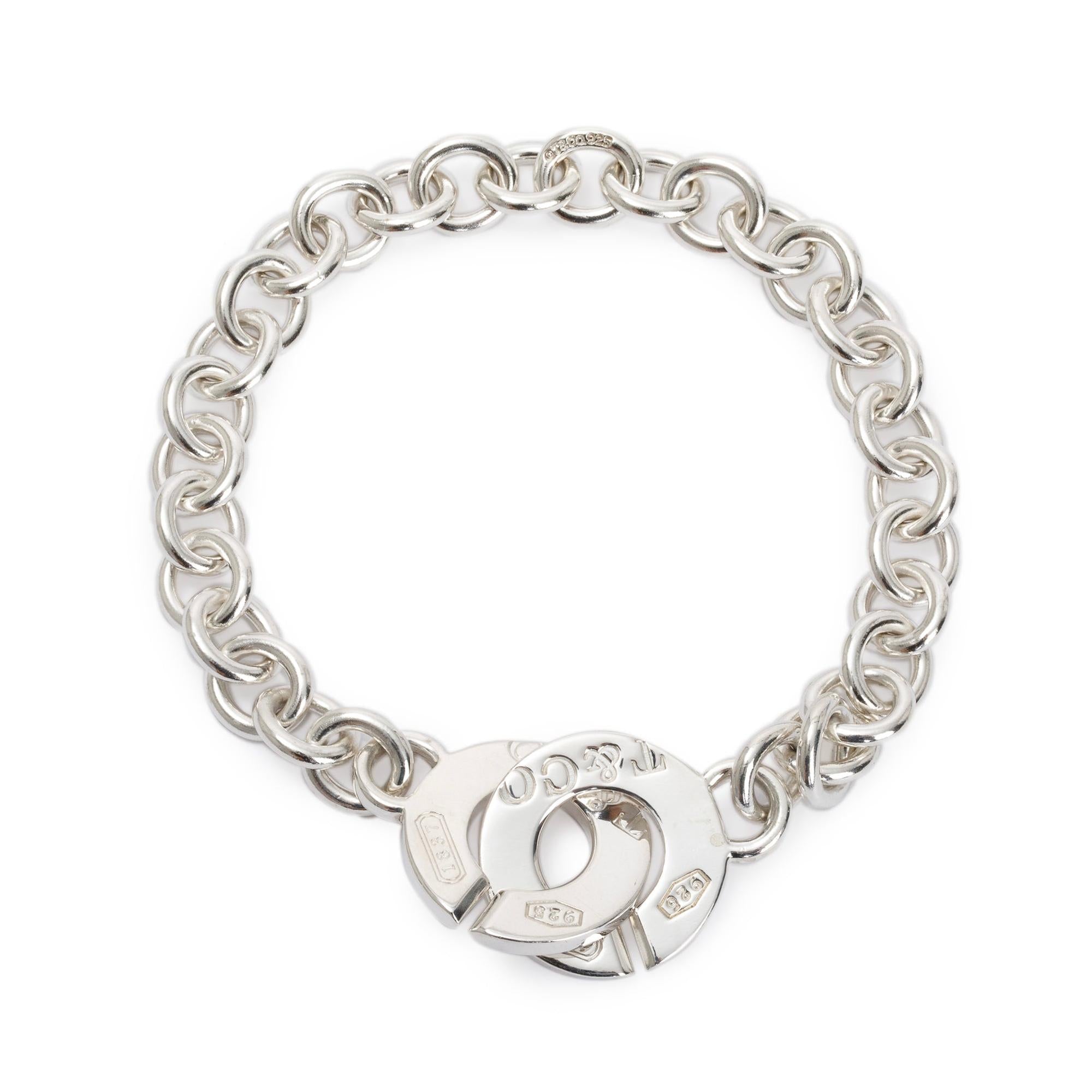 Tiffany & Co. Sterling Silver 1837 Interlocking Circles Bracelet
