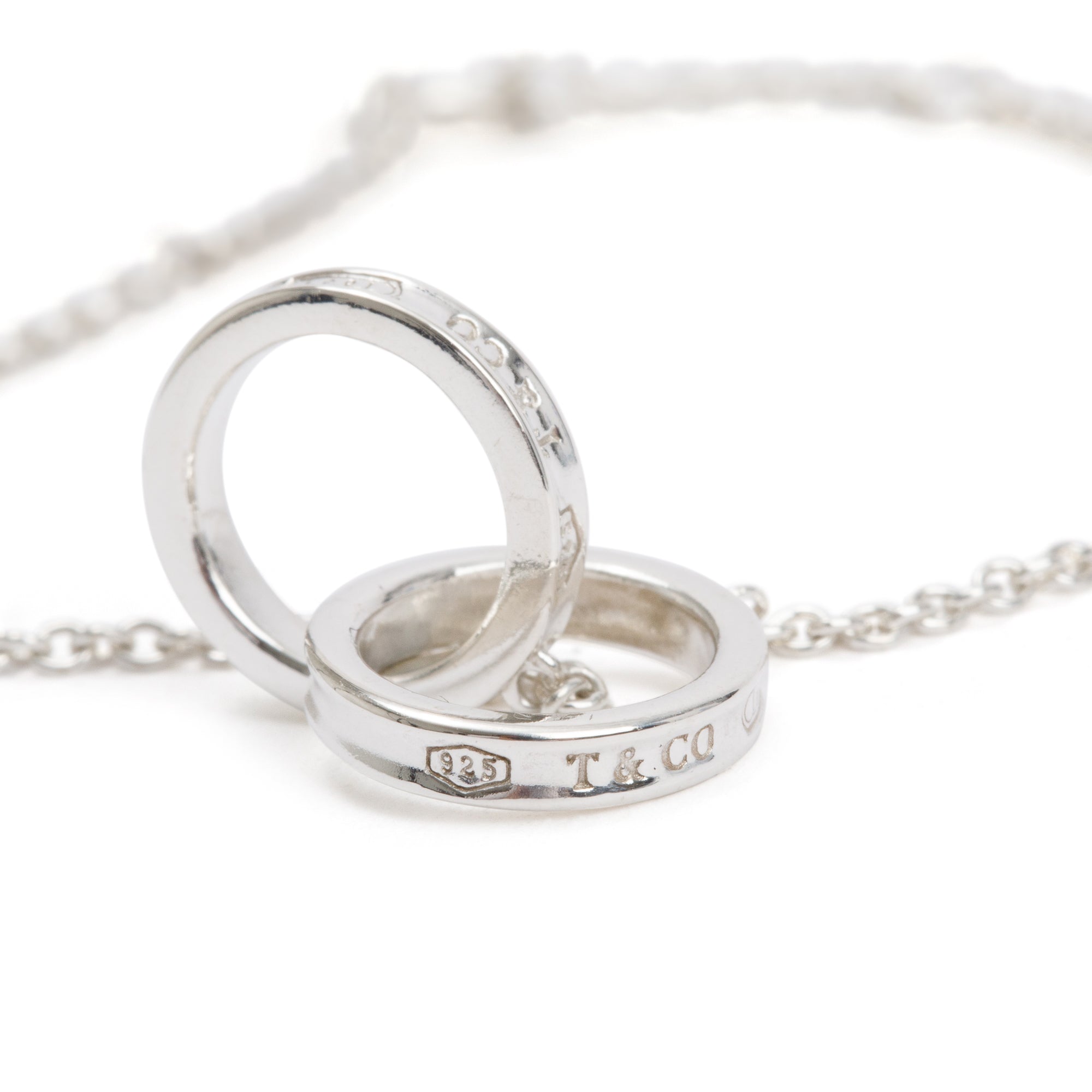 Tiffany & Co. Sterling Silver 1837 Interlocking Circles Chain Bracelet