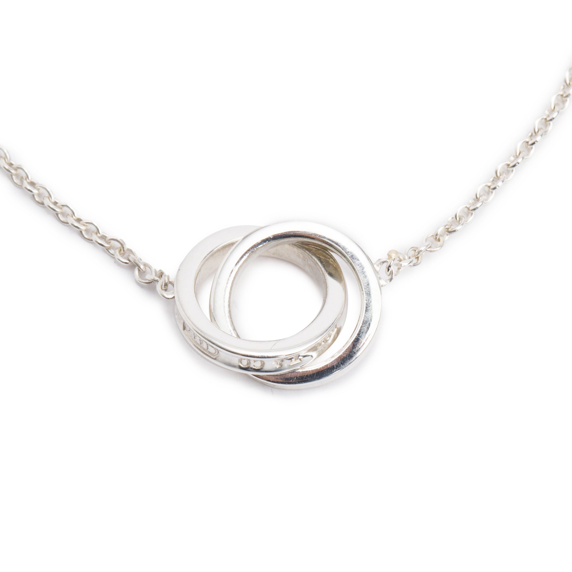 Tiffany & Co. Sterling Silver 1837 Interlocking Circles Chain Bracelet