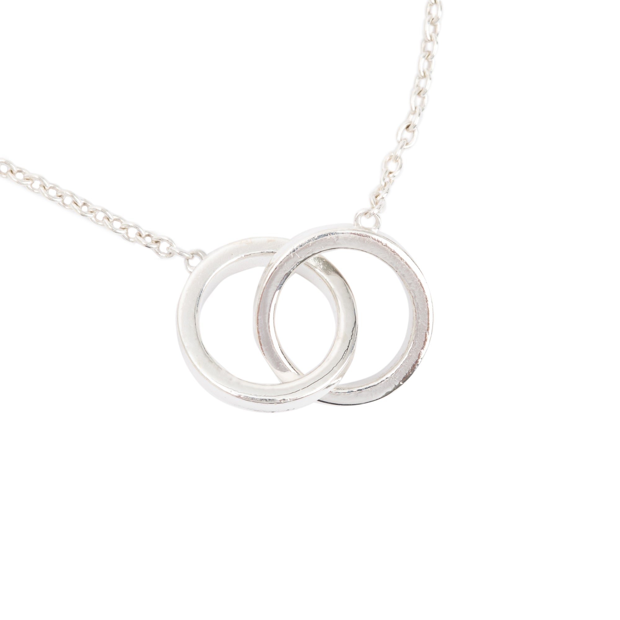 Tiffany & Co. Sterling Silver 1837 Interlocking Circles Chain Bracelet w/ Box