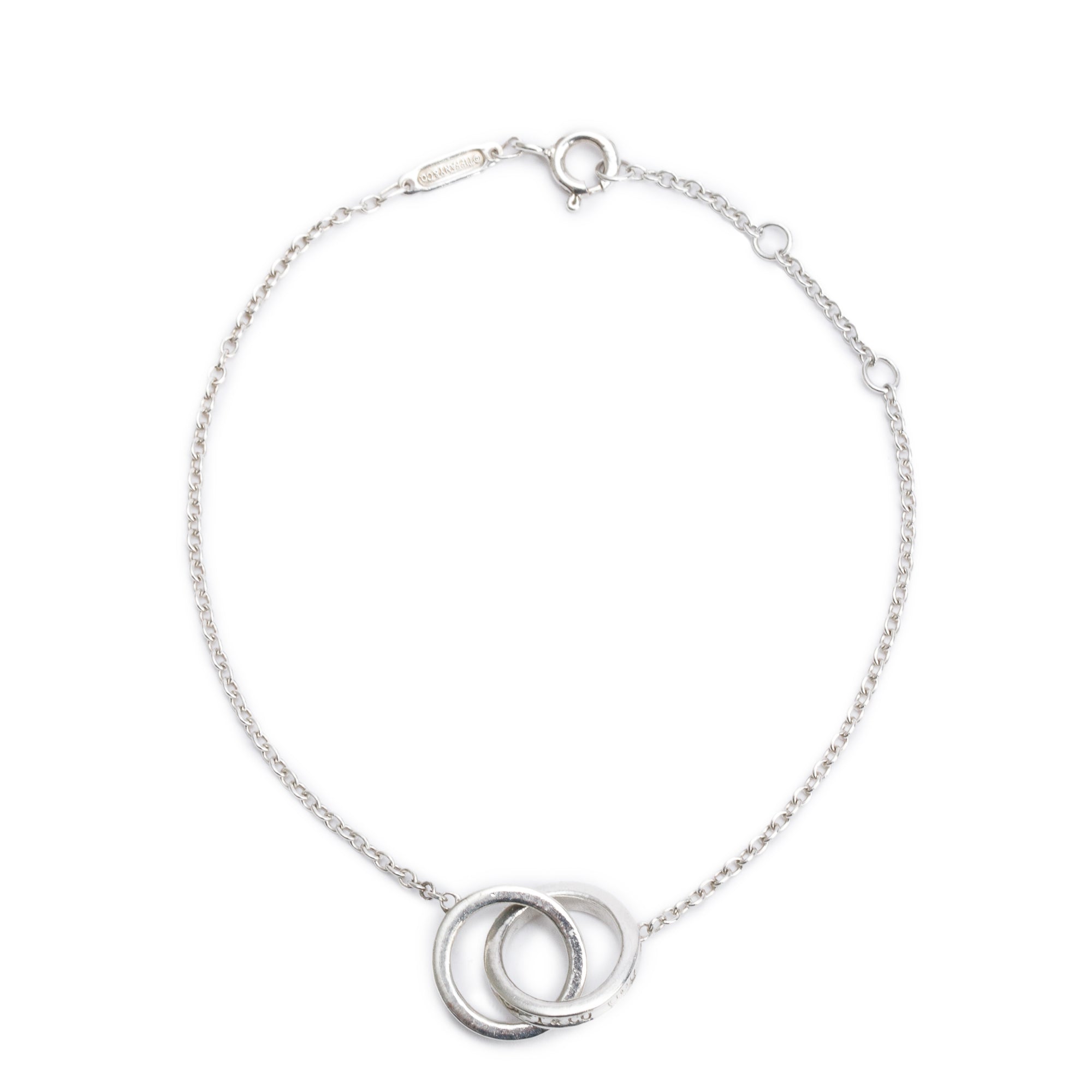 Tiffany & Co. Sterling Silver 1837 Interlocking Circles Chain Bracelet