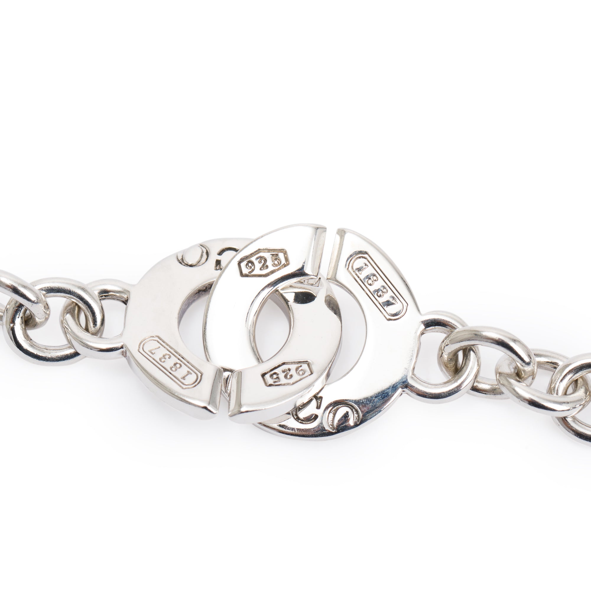 Tiffany & Co. Sterling Silver 1837 Interlocking Necklace