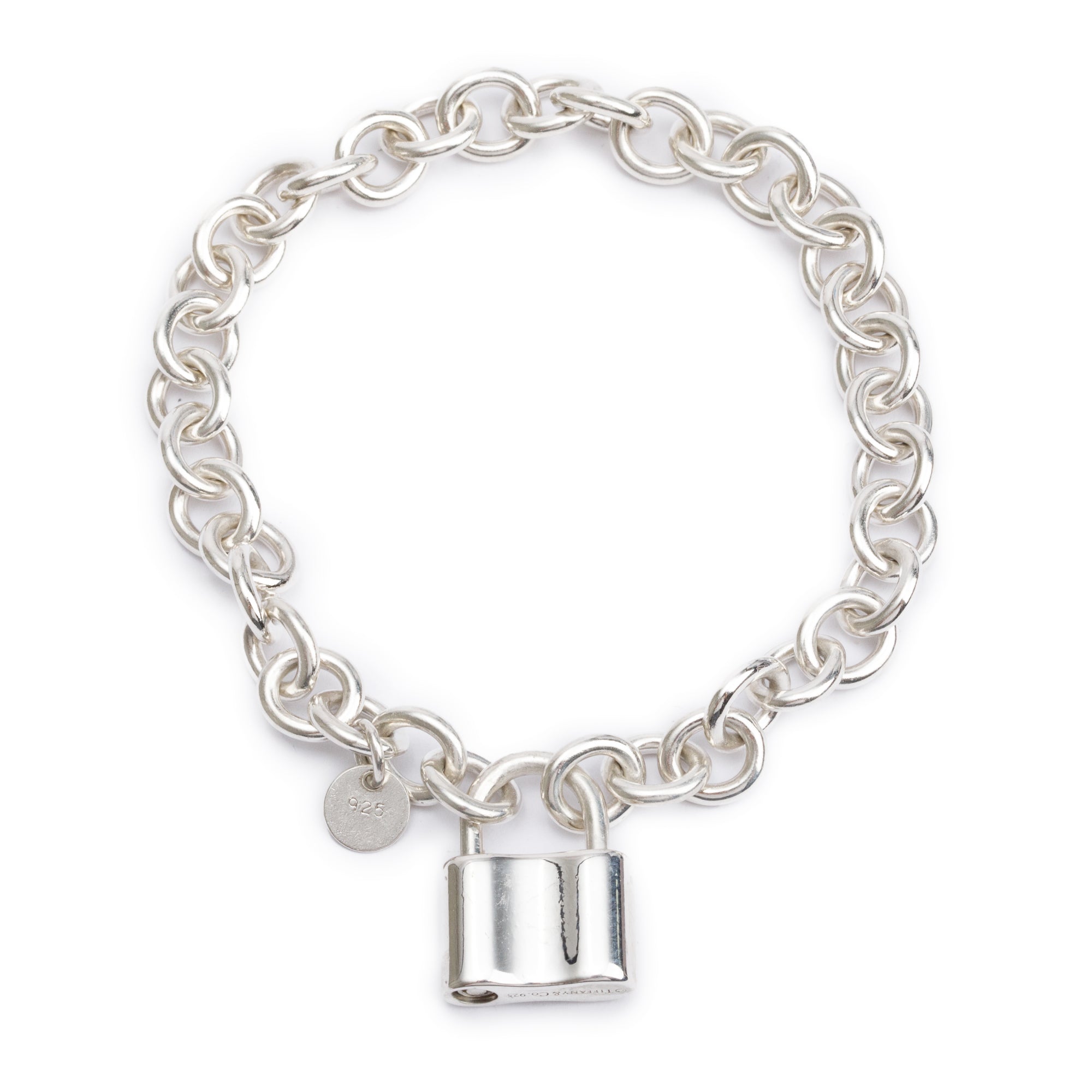 Tiffany & Co. Sterling Silver 1837 Lock Bracelet