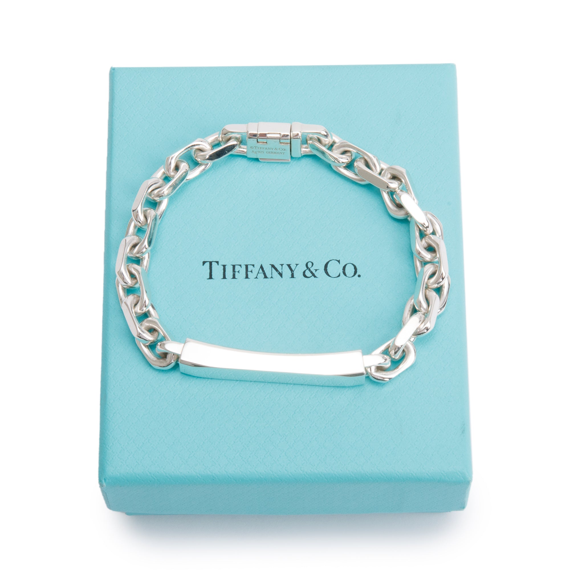 Tiffany & Co. Sterling Silver 1837 Makers I.D. Chain Bracelet w/ Box