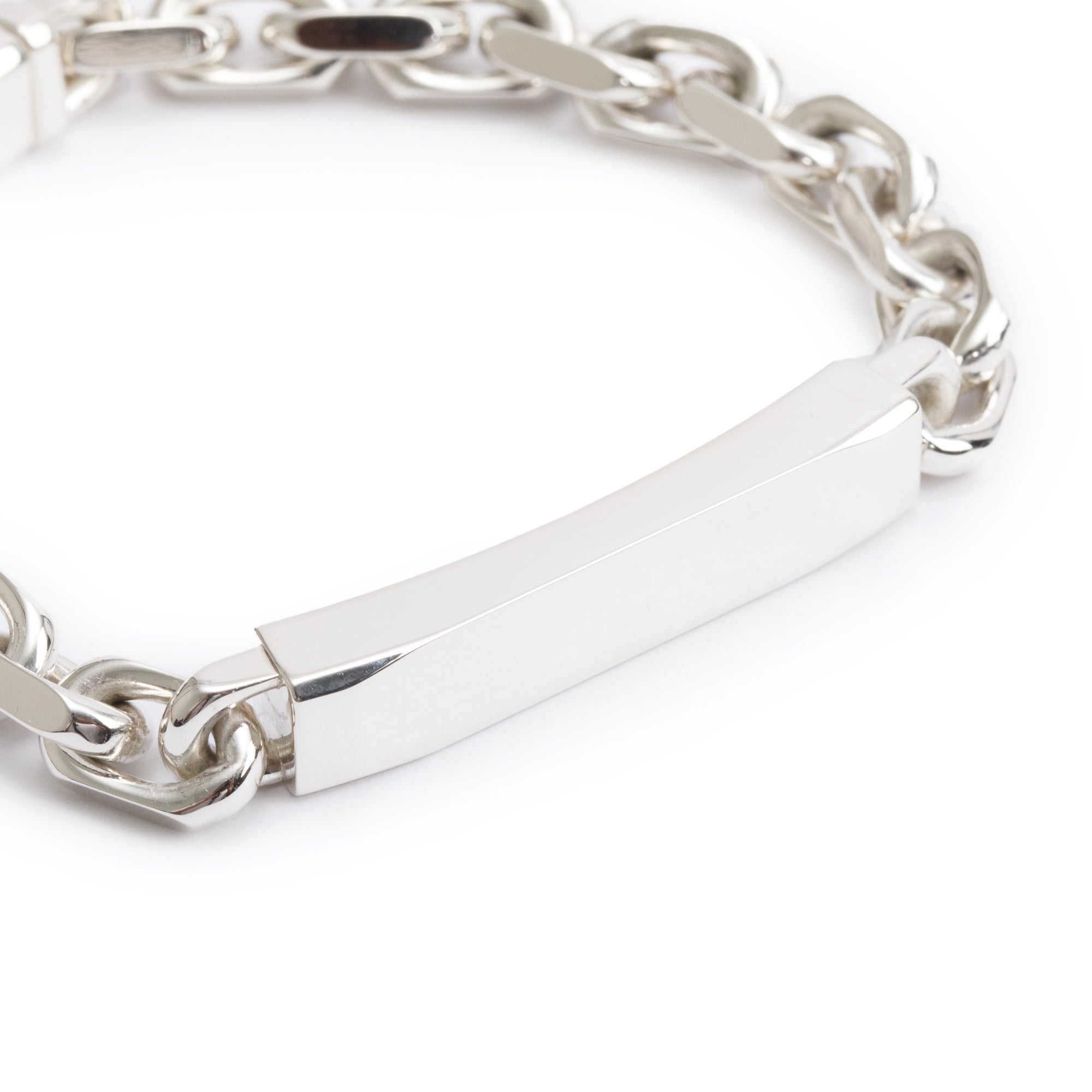 Tiffany & Co. Sterling Silver 1837 Makers I.D. Chain Bracelet w/ Box